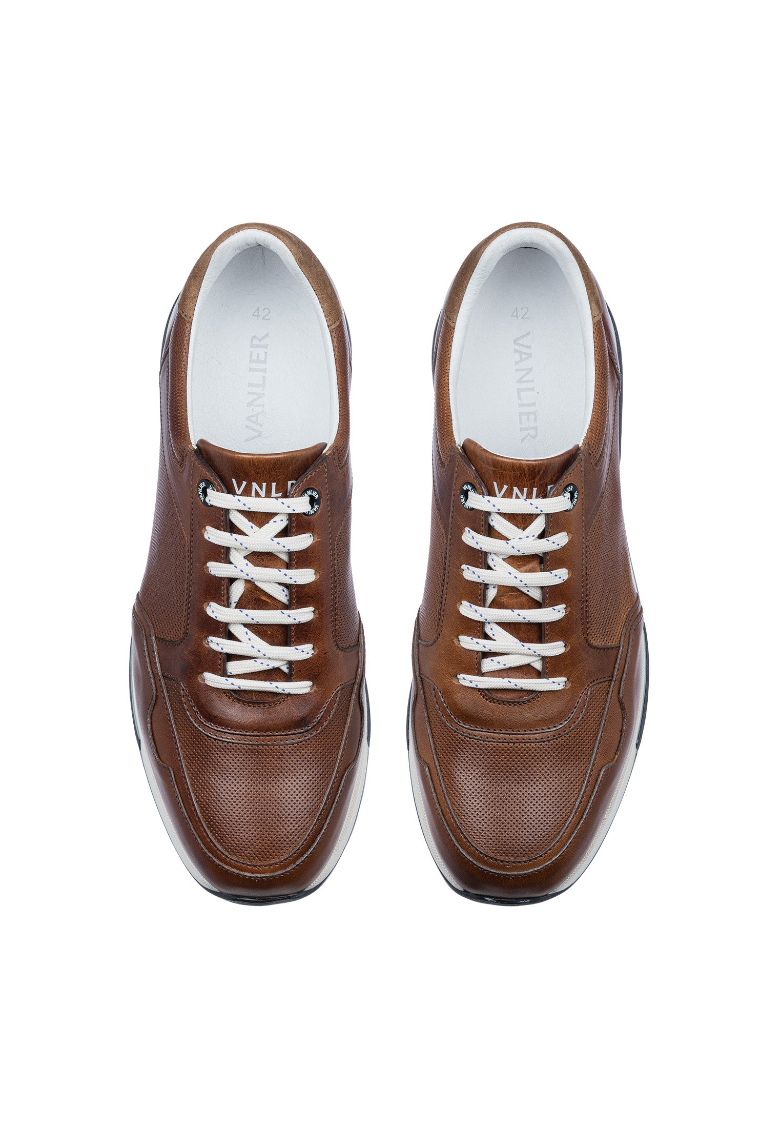 Bruin cognac gladleren Positano loafer