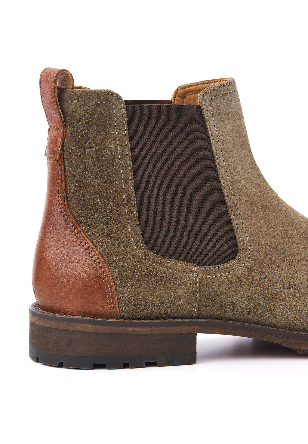Grijs groen suède Montana chelsea boot