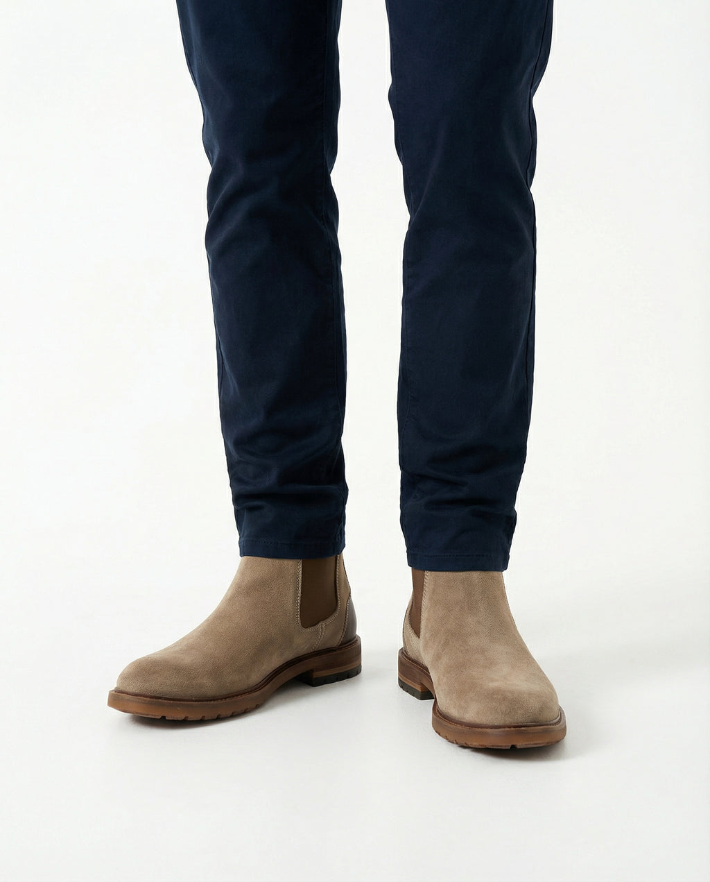 Taupe Wildleder Dino Chelsea Boot