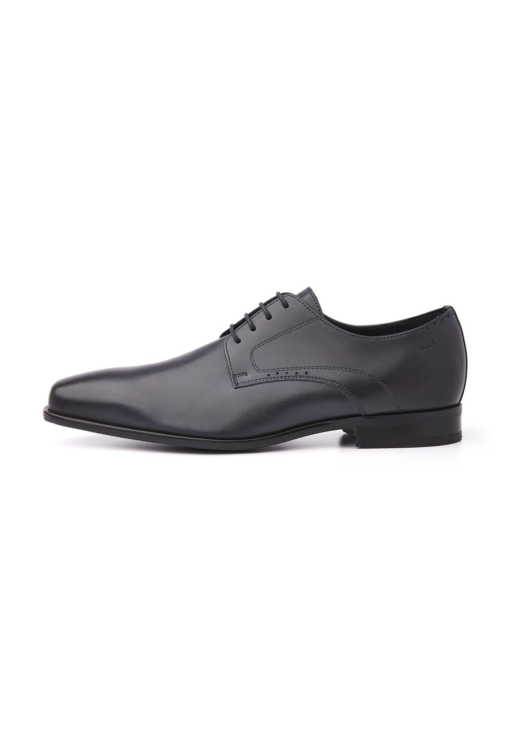 Blauw gladleren Rhodes veterschoen