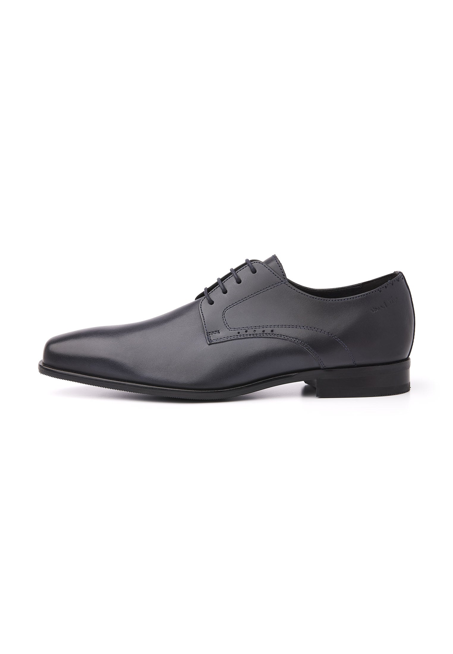 Blauw gladleren Rhodes veterschoen