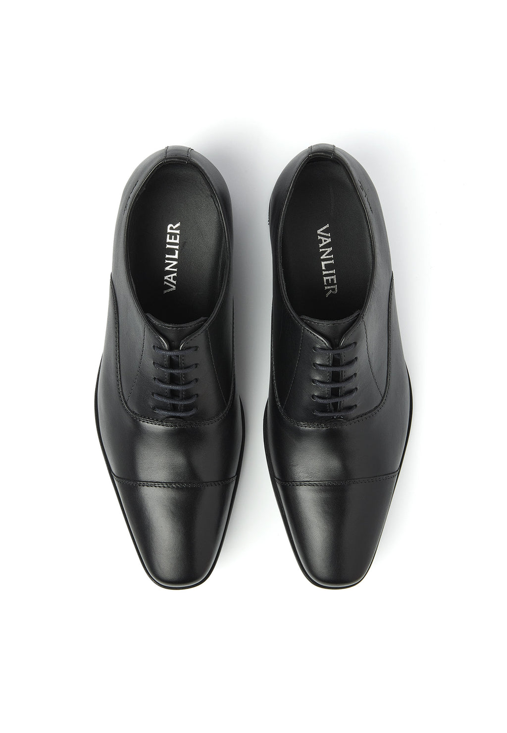 Schwarzer Glattleder Rhodes Schnürschuh