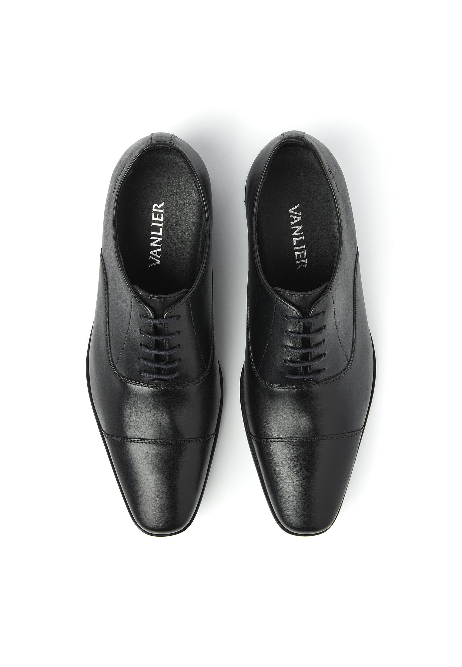 Schwarzer Glattleder Rhodes Schnürschuh