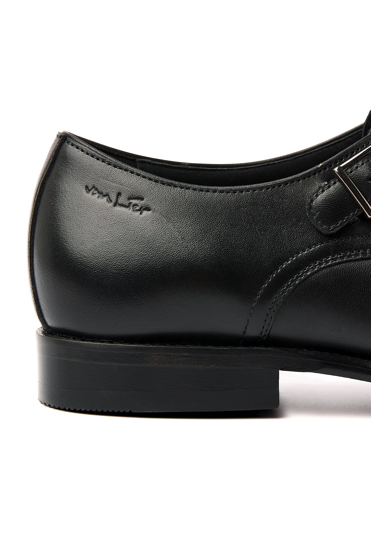 Schwarzer Glattleder Madison Schnallenschuh