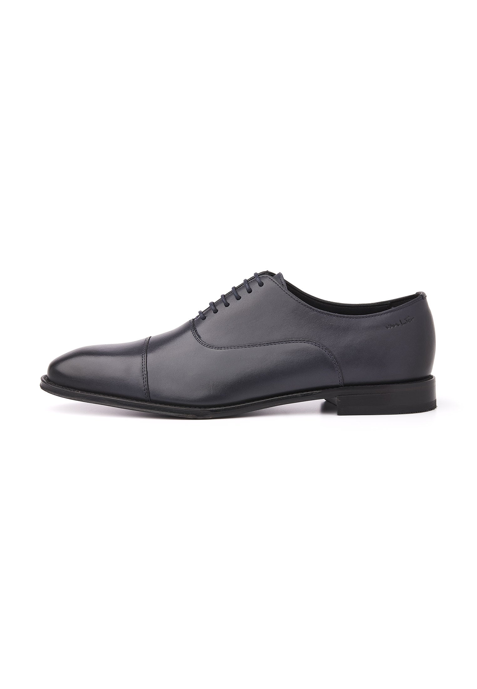 Blauw gladleren Madison veterschoen