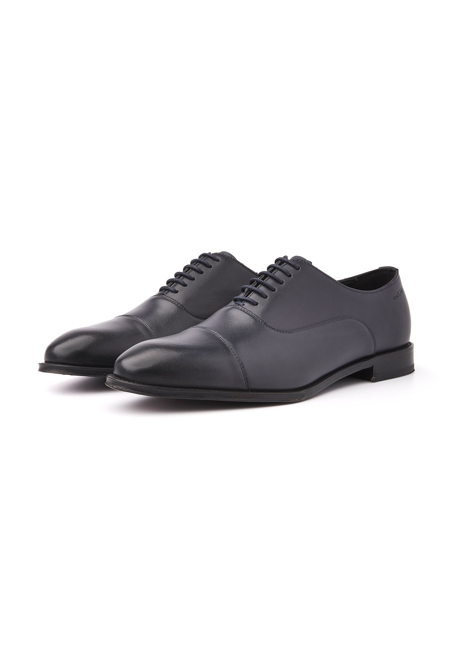 Blauw gladleren Madison veterschoen