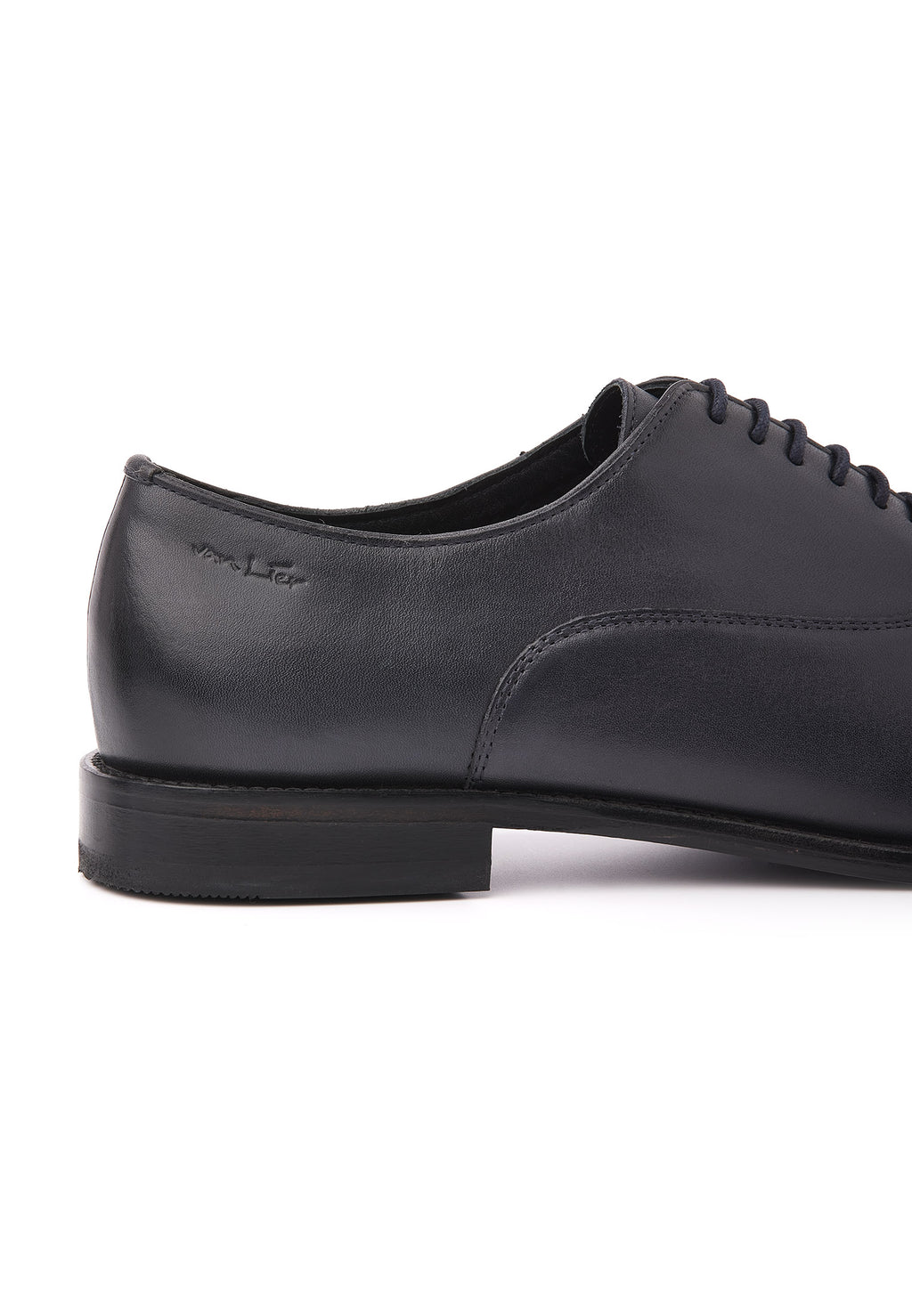 Blauw gladleren Madison veterschoen