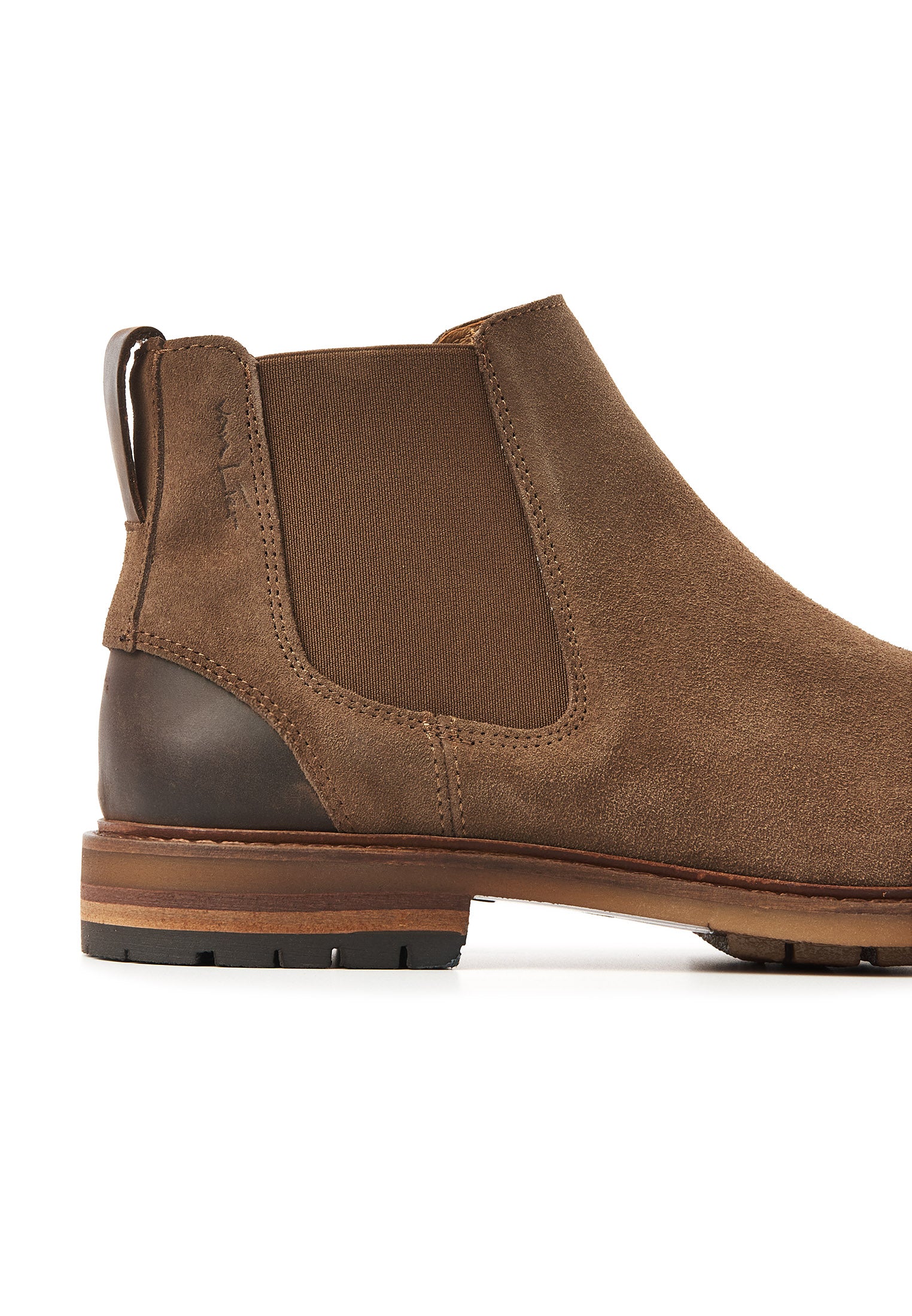 Licht bruin suède Dino chelsea boot