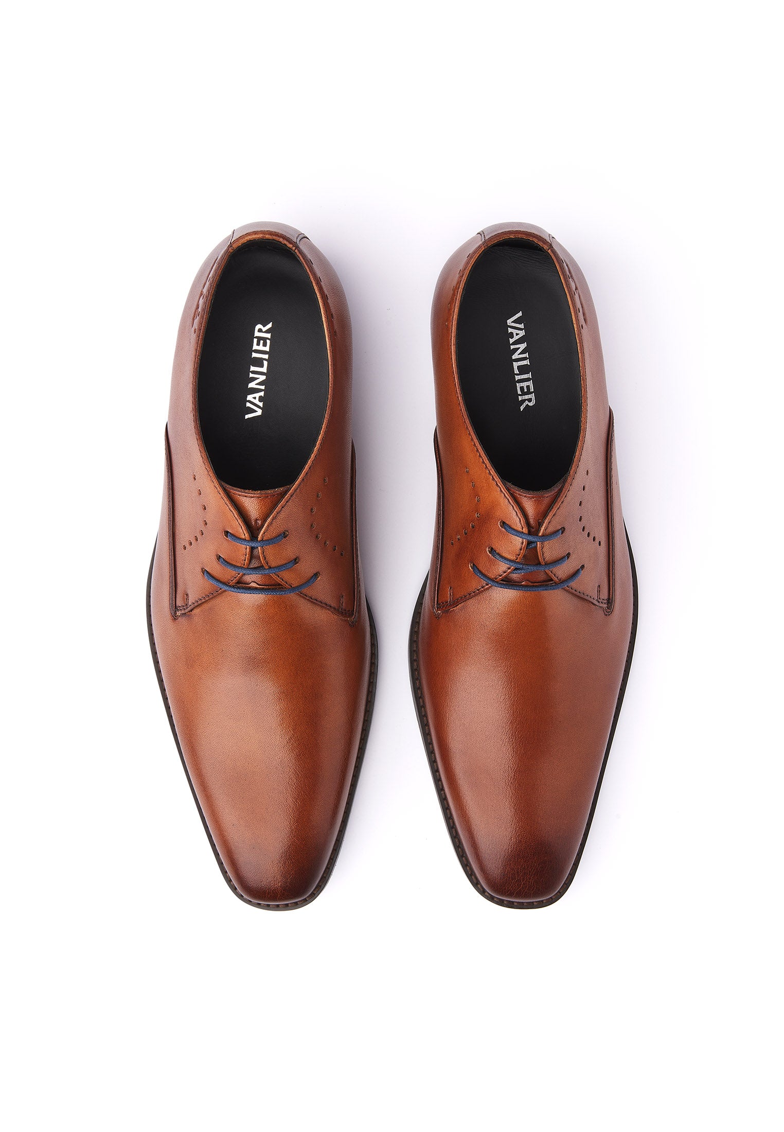 Cognac gladleren Bregenz veterschoen