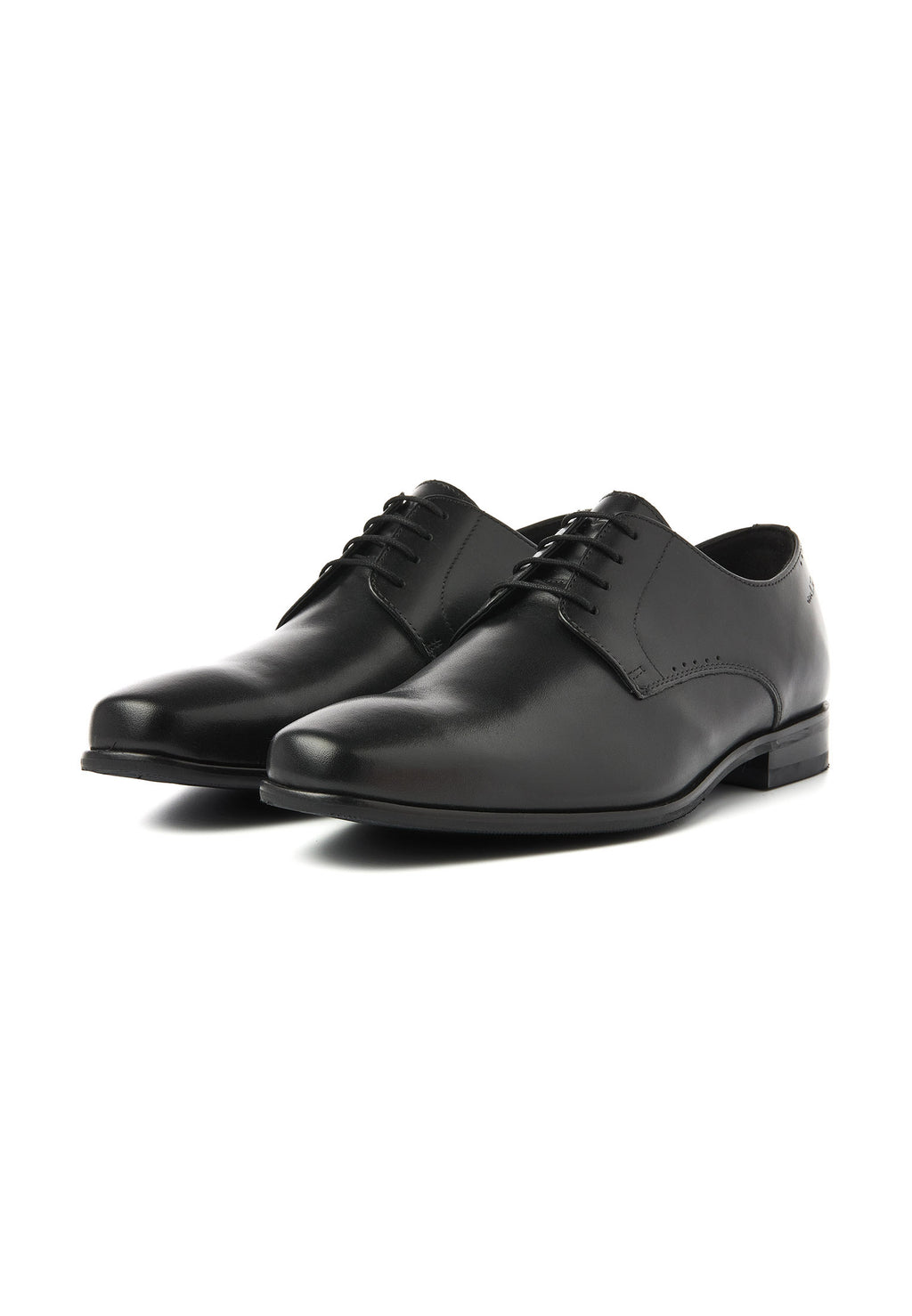 Schwarzer Glattleder Santorini Schnürschuh