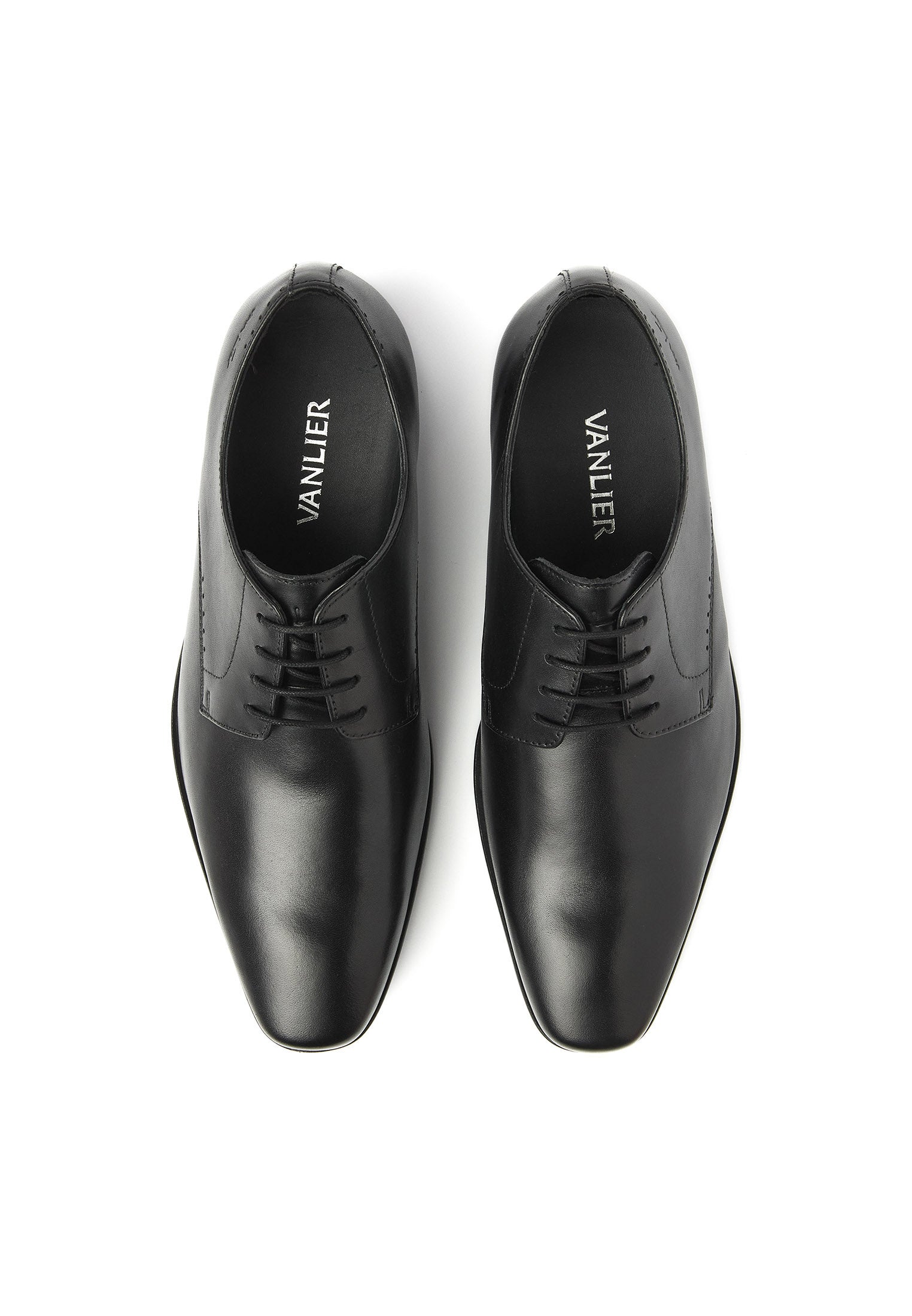 Schwarzer Glattleder Santorini Schnürschuh