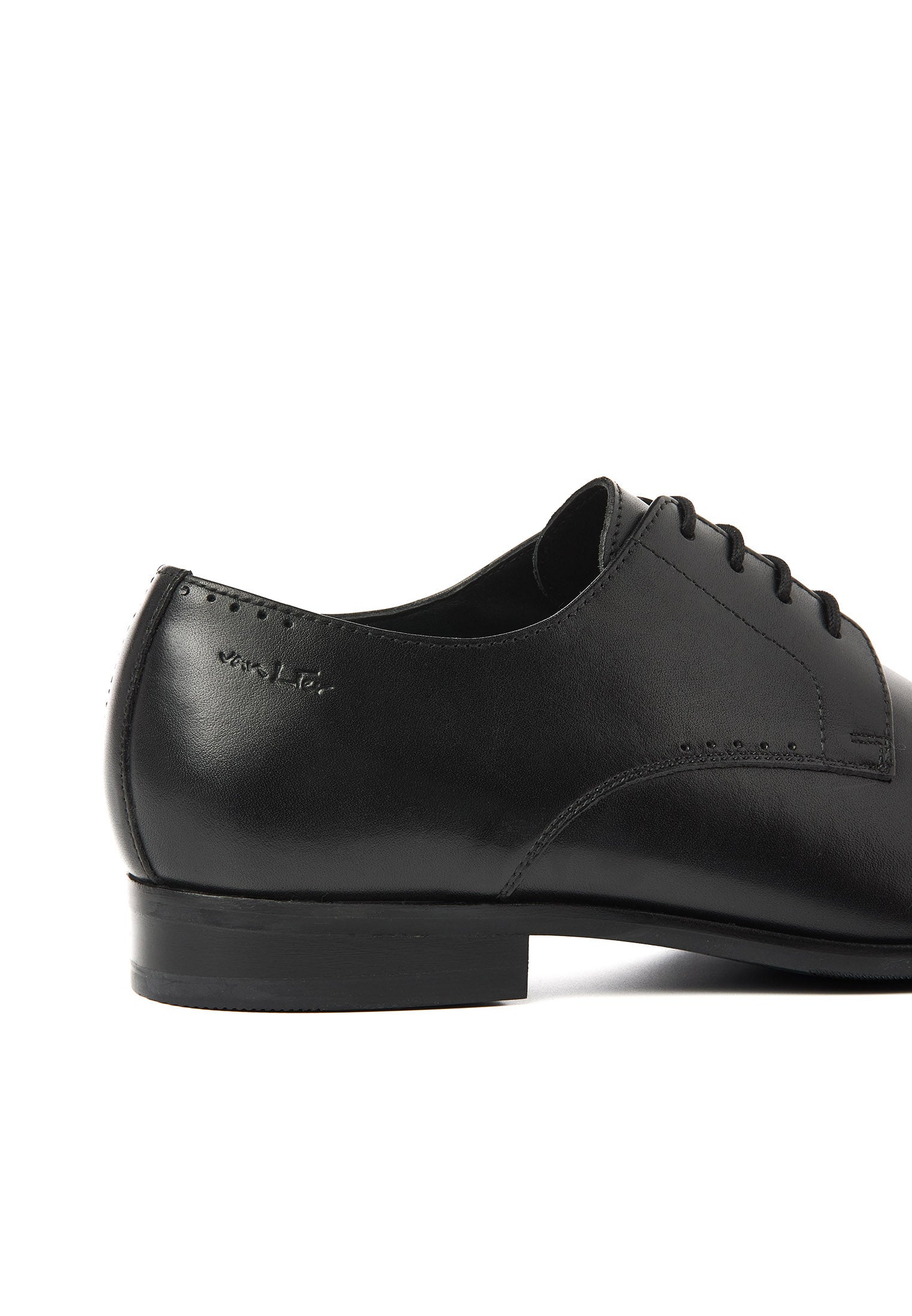 Schwarzer Glattleder Santorini Schnürschuh