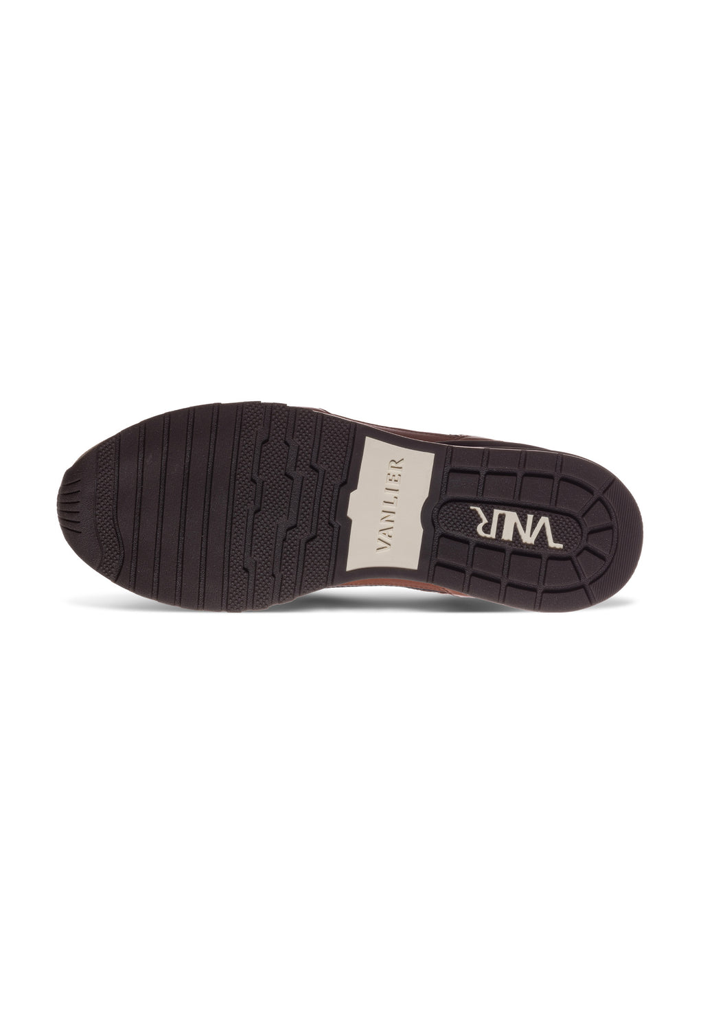 Cognac gladleren Veneto sneaker