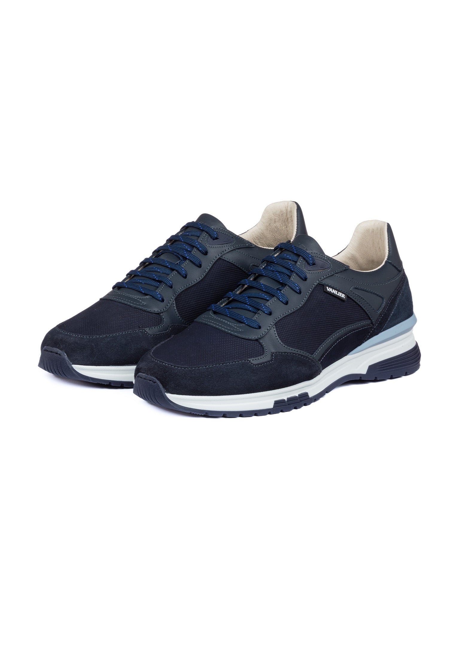 Blauw nubuck Veneto sneaker