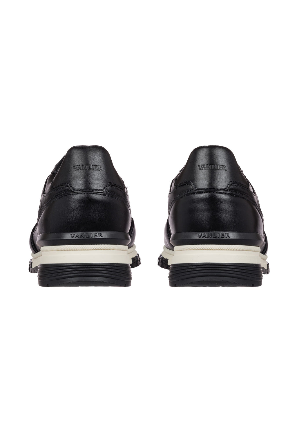 Zwart gladleren Veneto sneaker