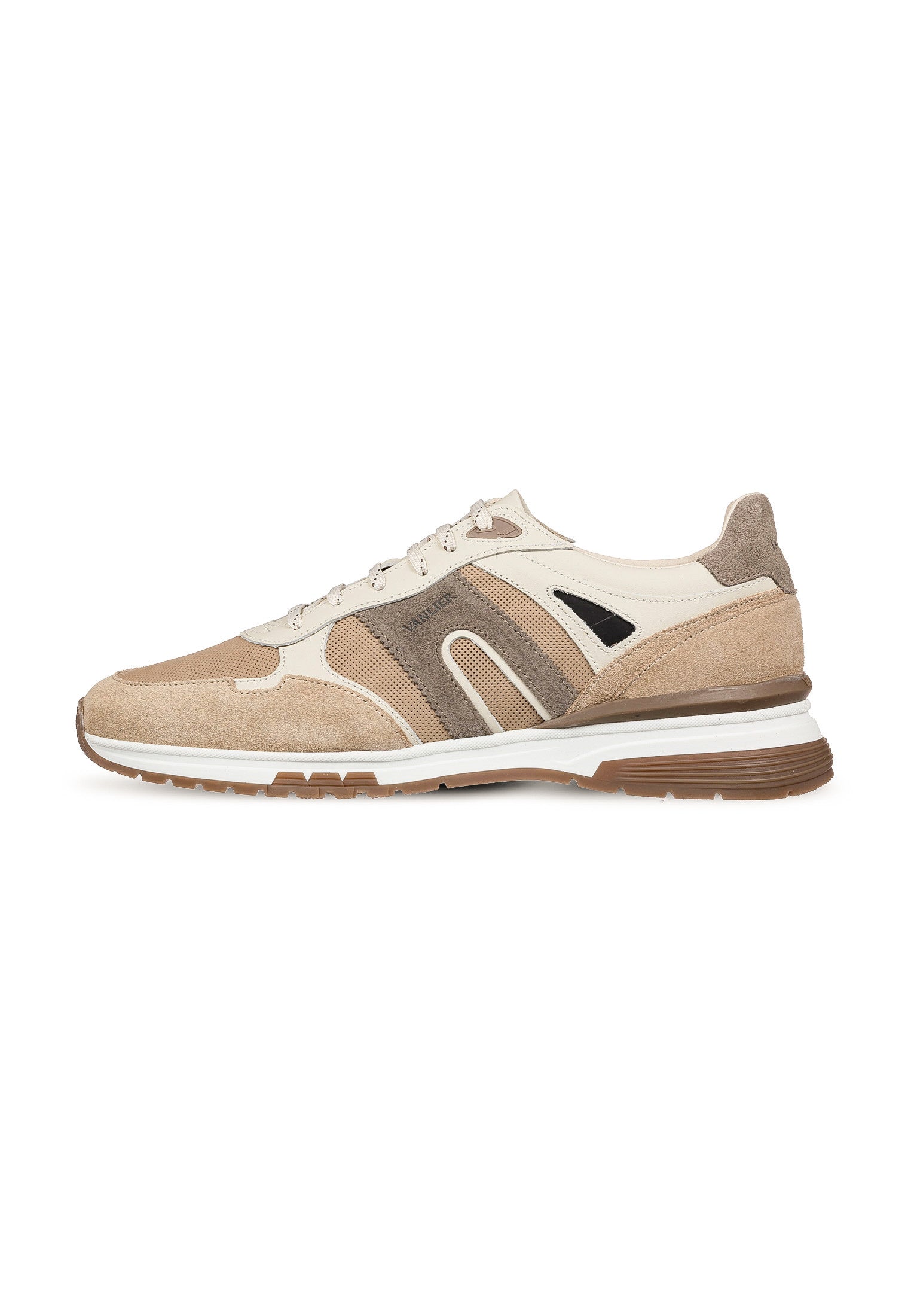Taupe suède combi Veneto sneaker