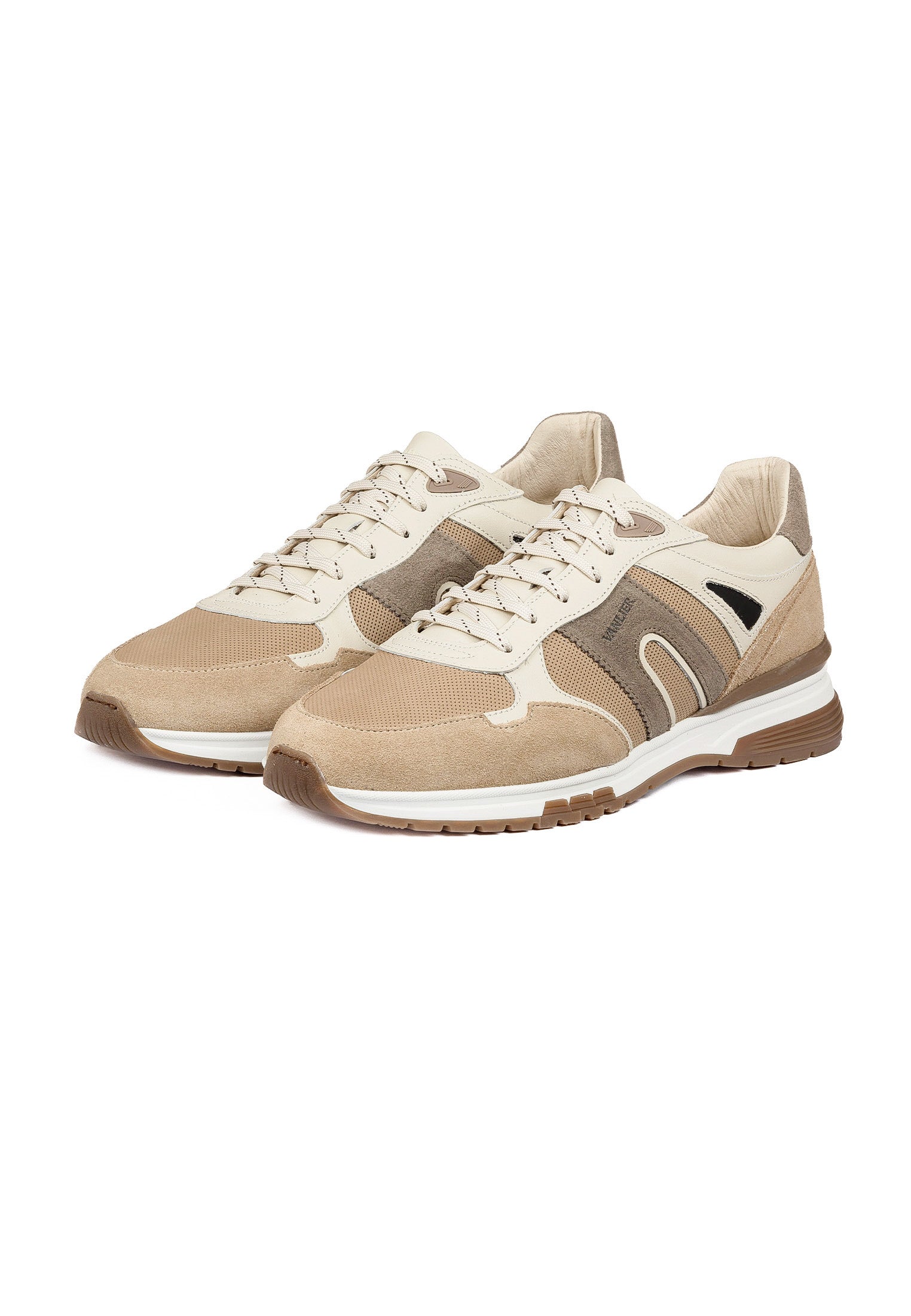 Taupe suède combi Veneto sneaker