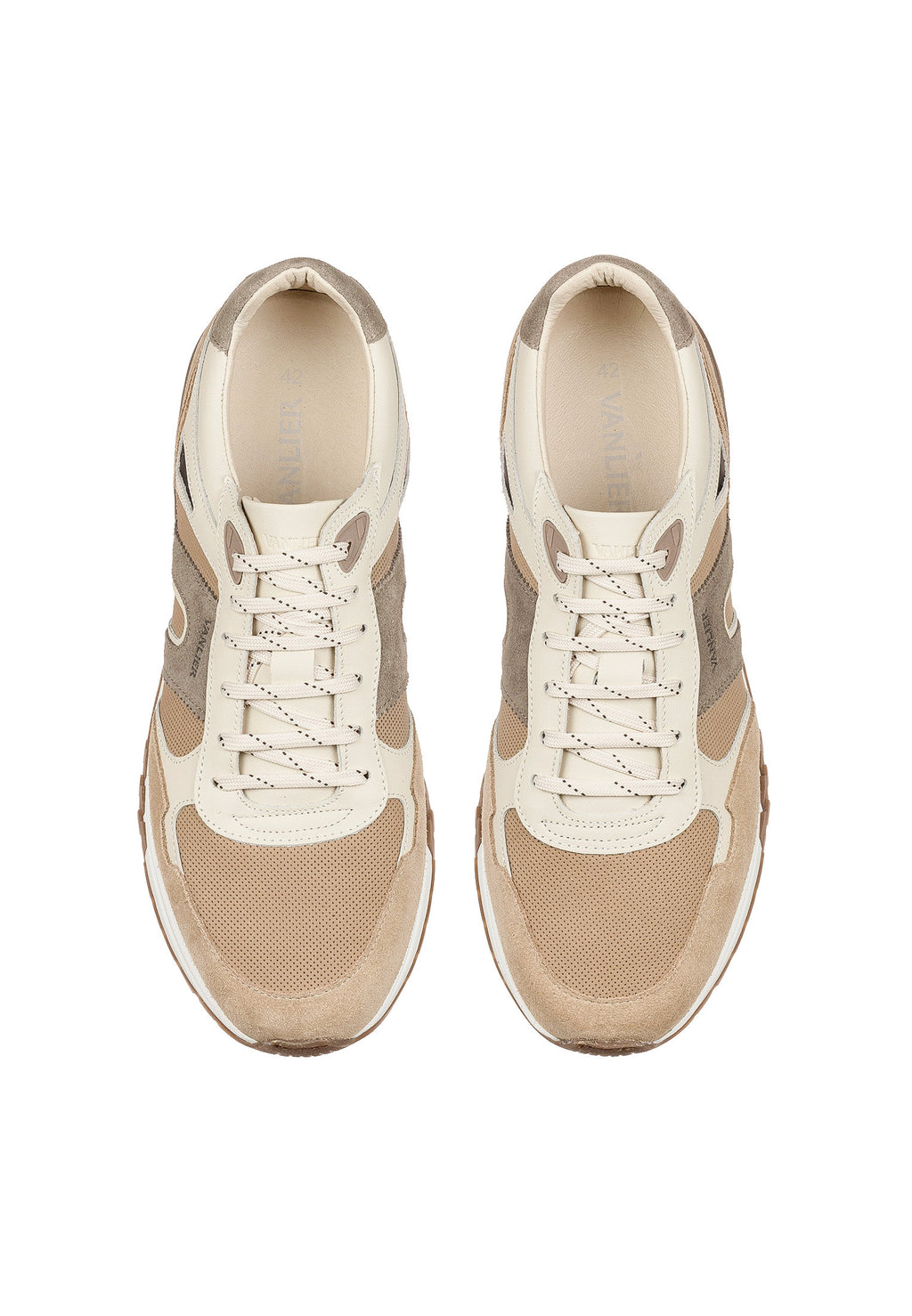 Taupe suède combi Veneto sneaker