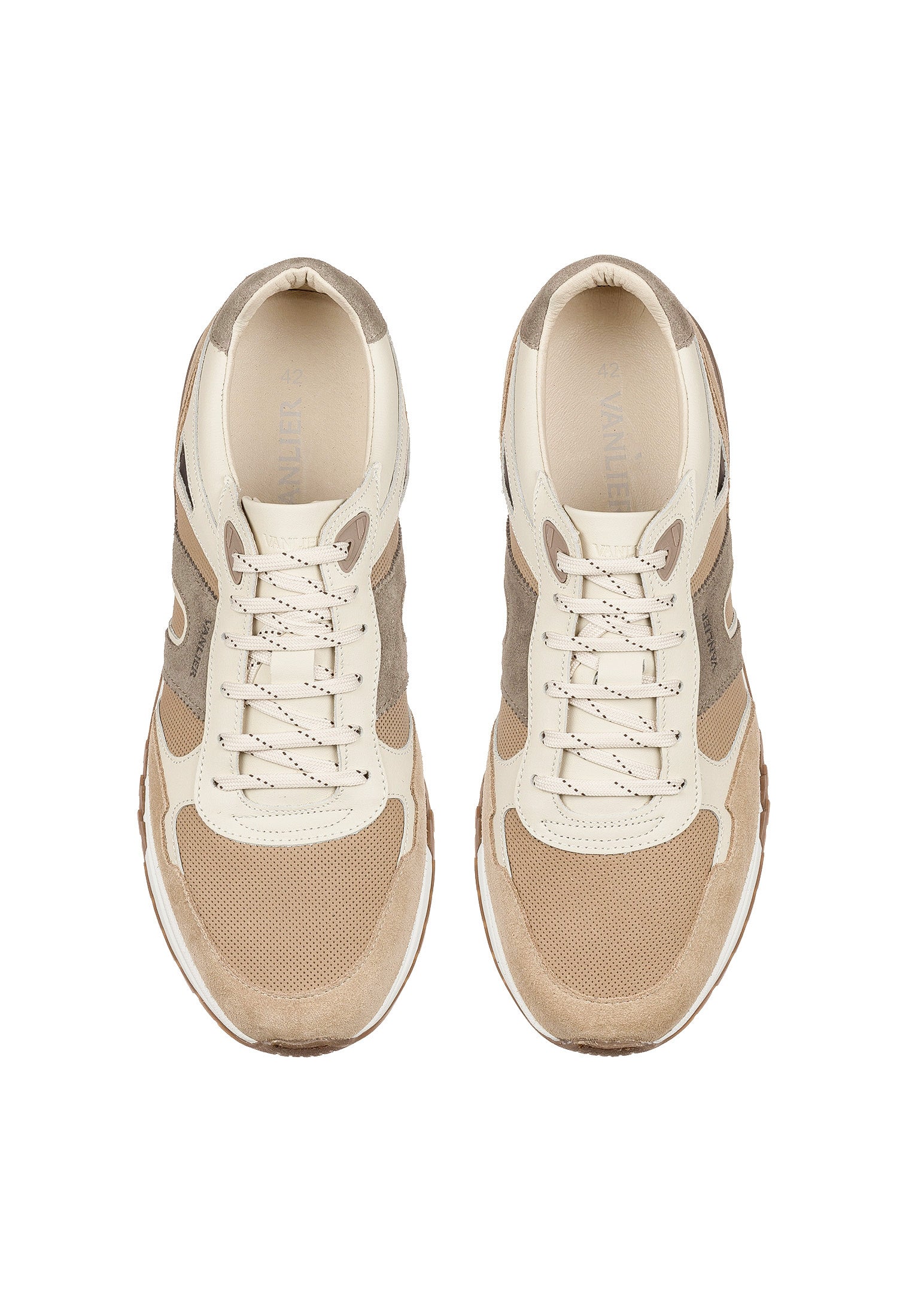 Taupe suède combi Veneto sneaker