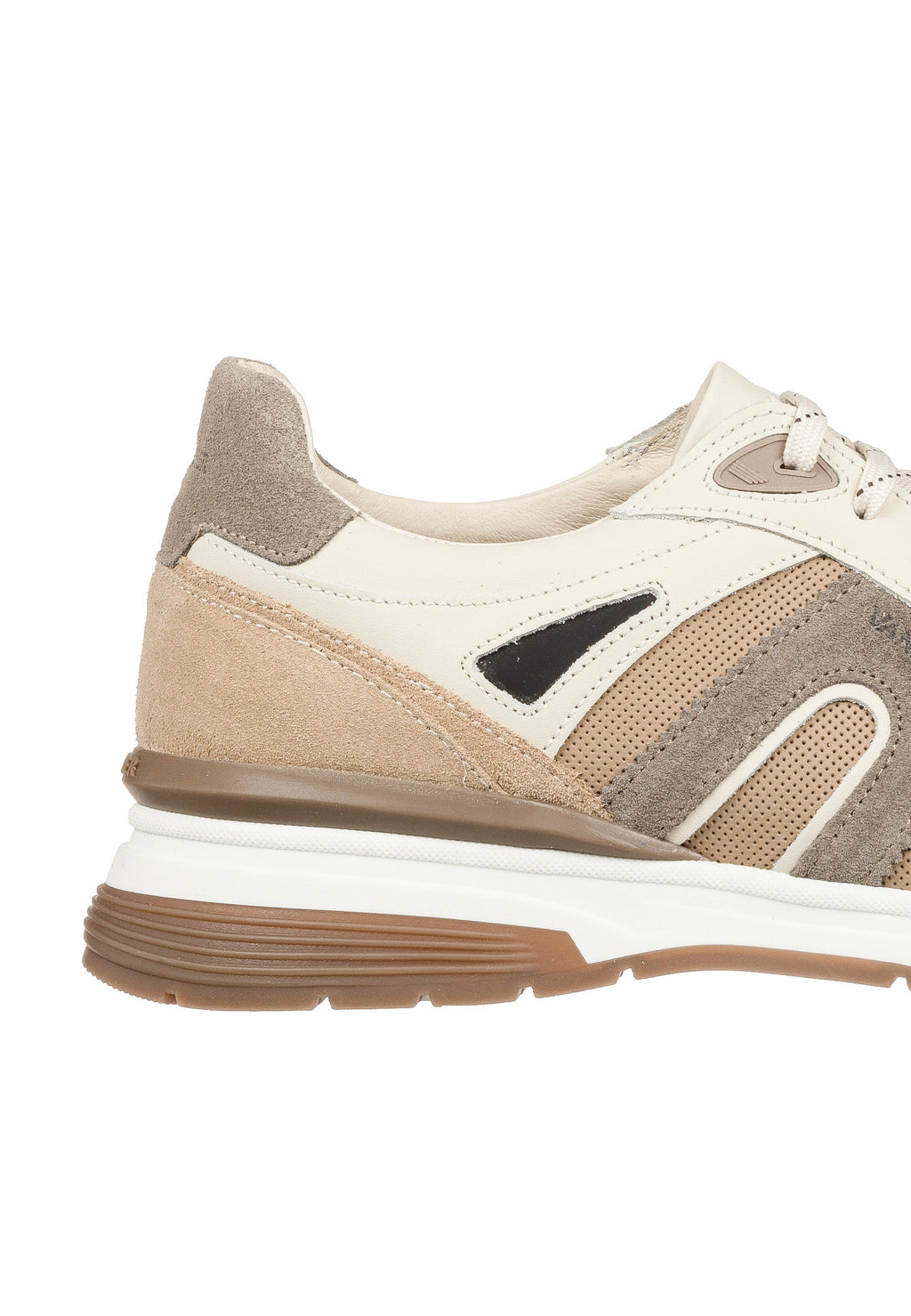 Taupe suède combi Veneto sneaker