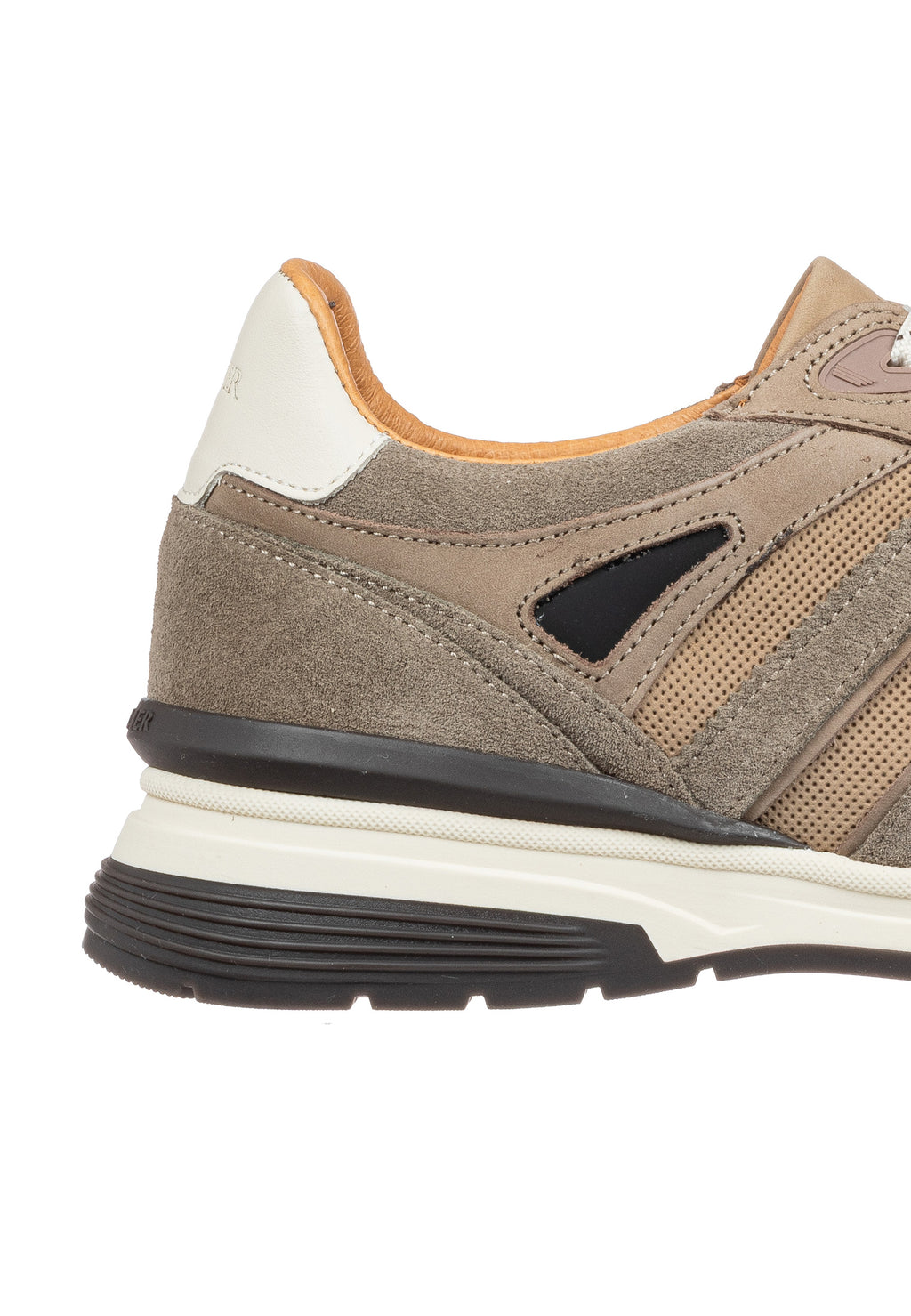 Licht taupe suède combi Veneto sneaker