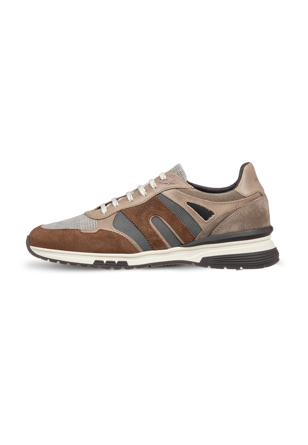 Taupe suède combi Veneto sneaker