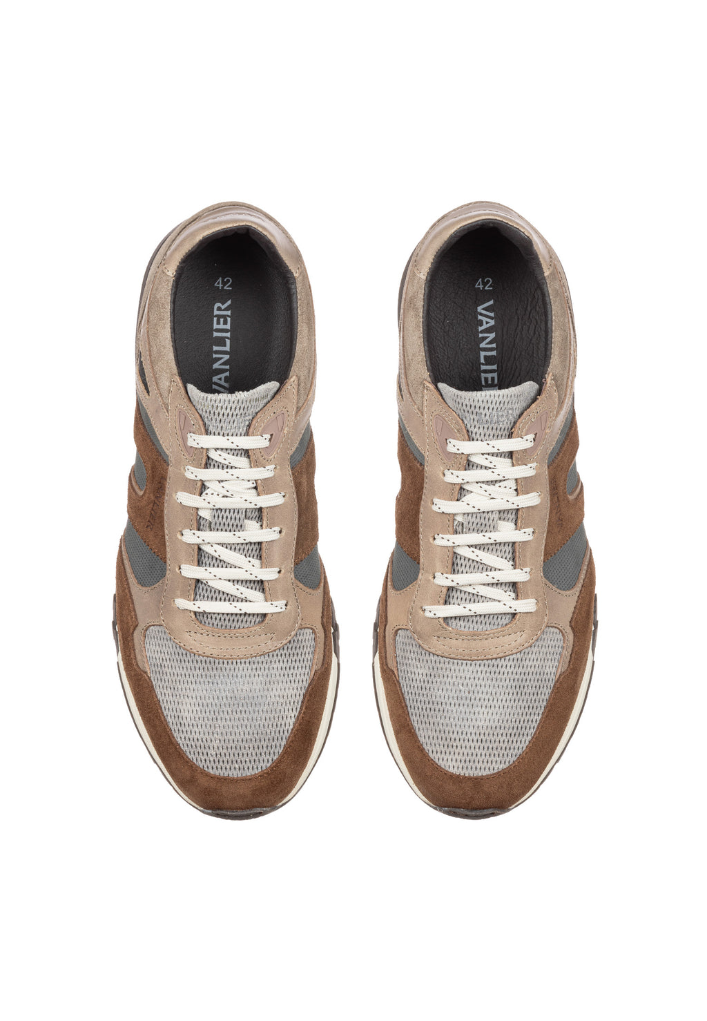 Taupe suède combi Veneto sneaker