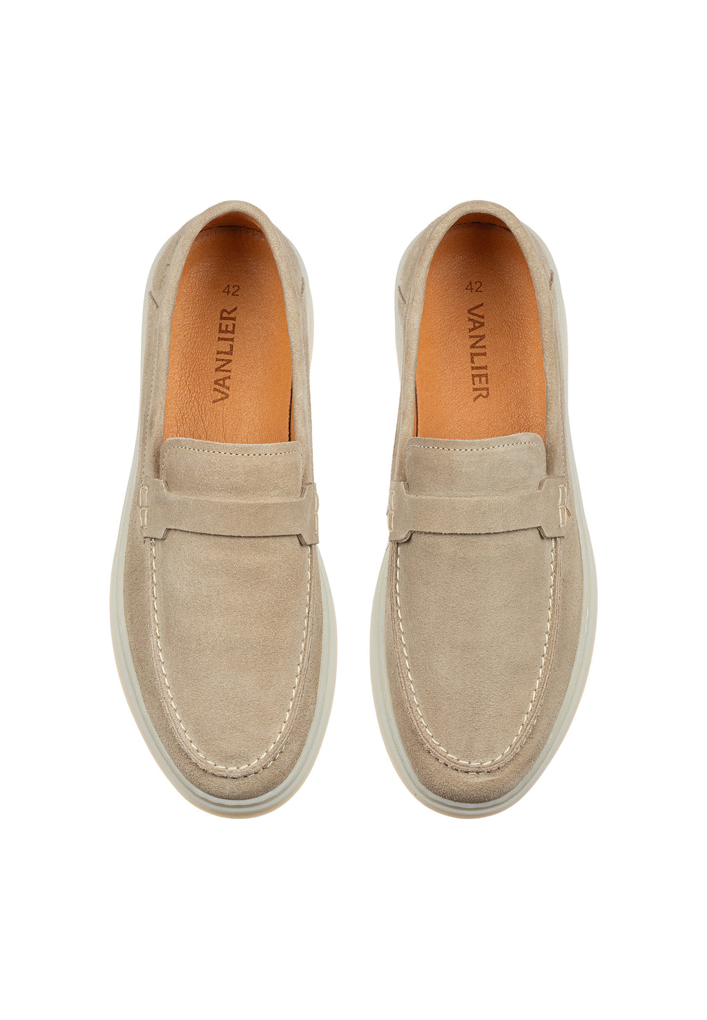 Beige suède Bari loafer