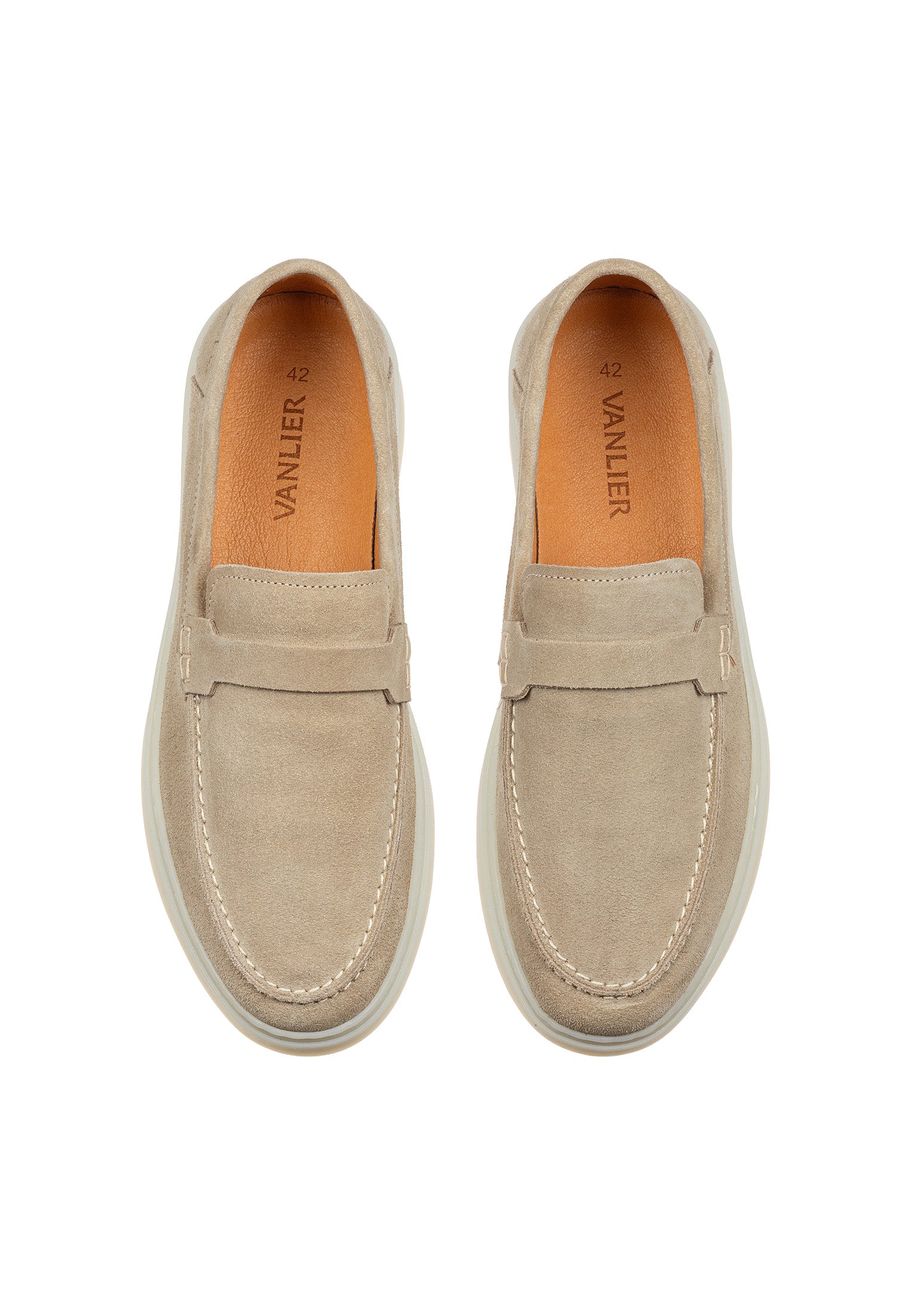 Beige suède Bari loafer