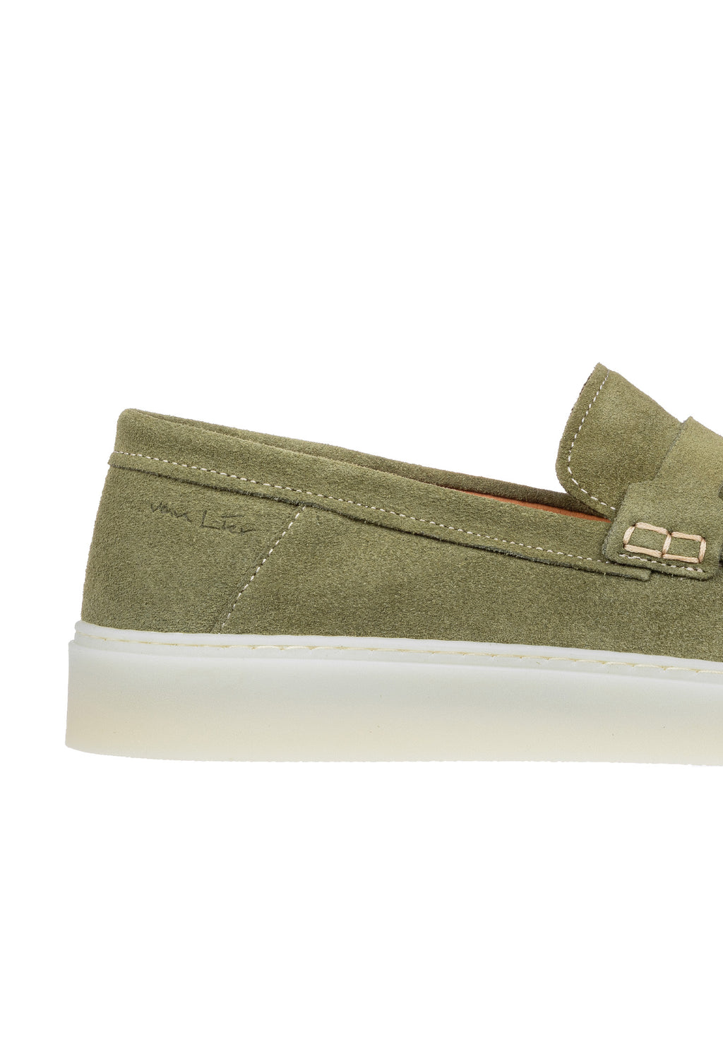 Army groen suède Bari loafer