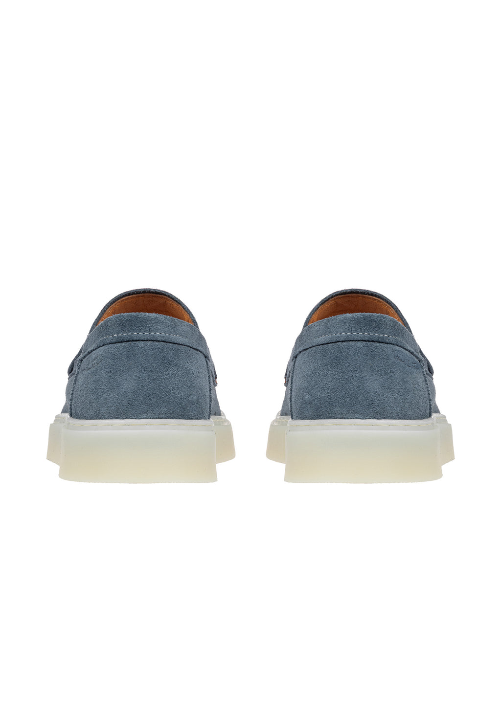 Metal blauw suède Bari loafer
