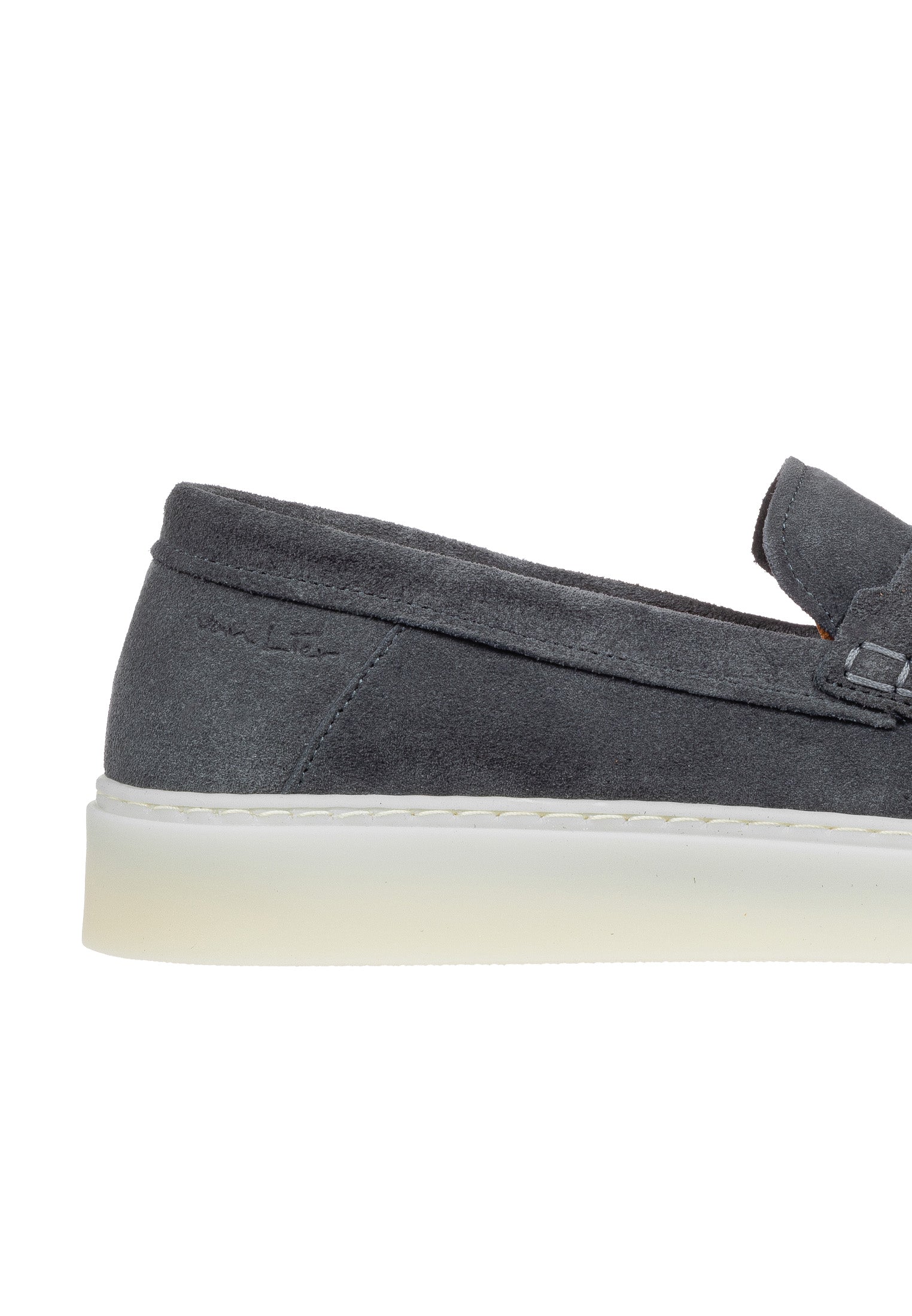 Grijs suède Bari loafer