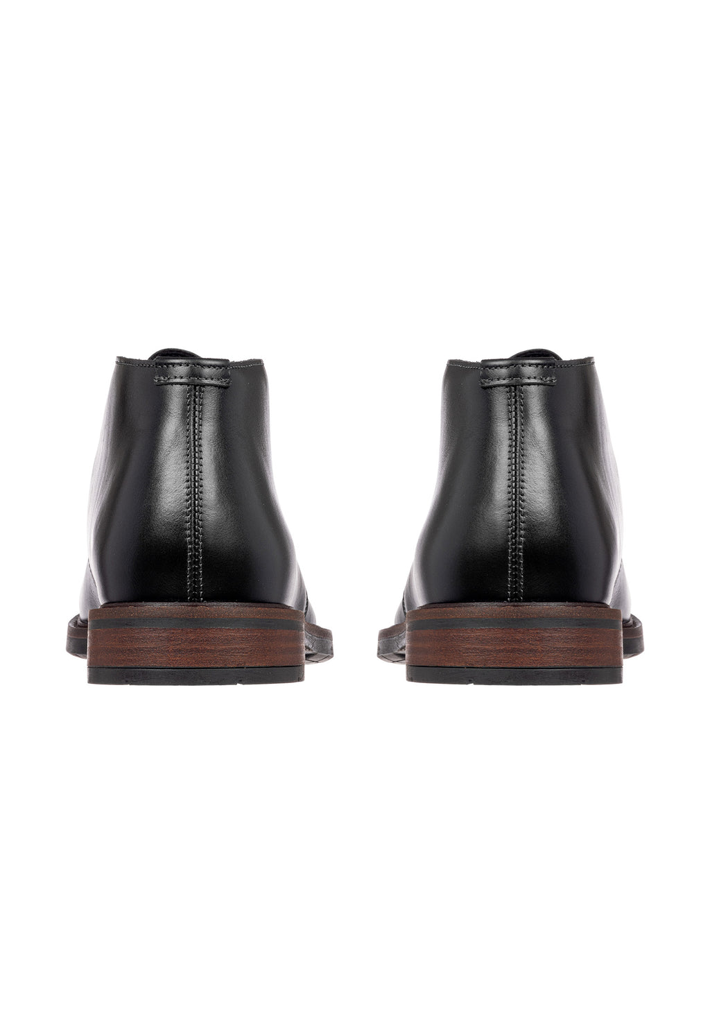 Zwart gladleren Boston boot