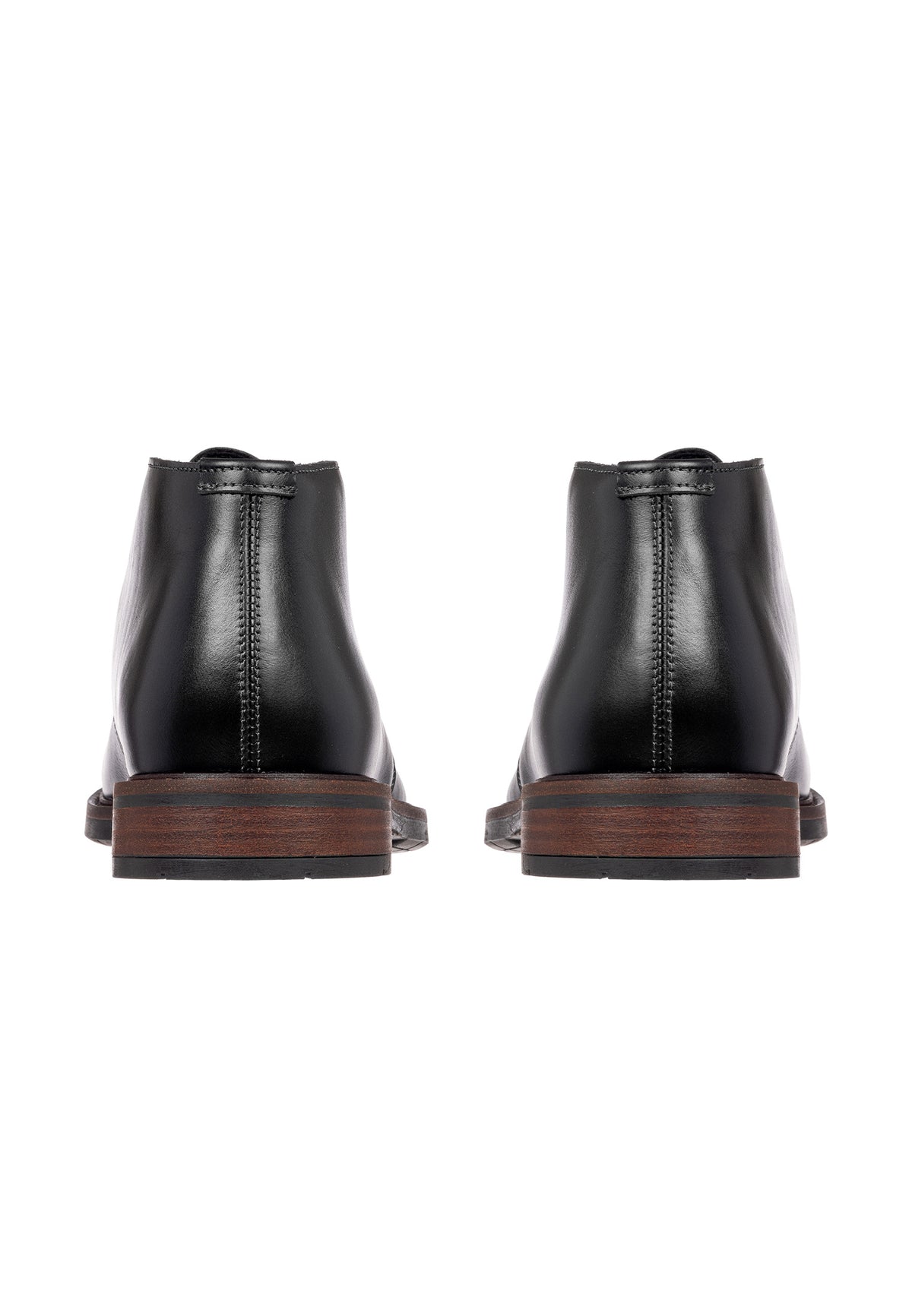 Zwart gladleren Boston boot