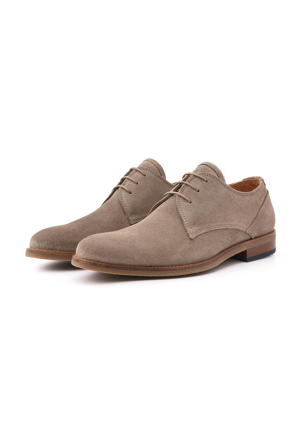 Taupe suède Sabinus veterschoen