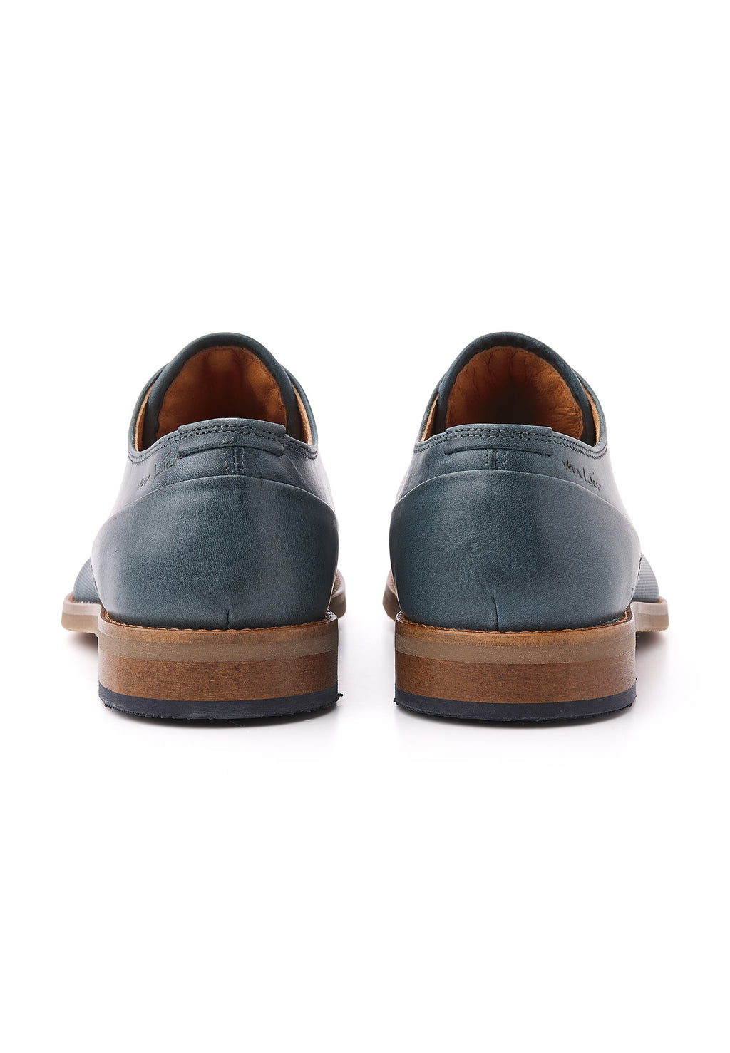 Navy blauw gladleren Sabinus veterschoen