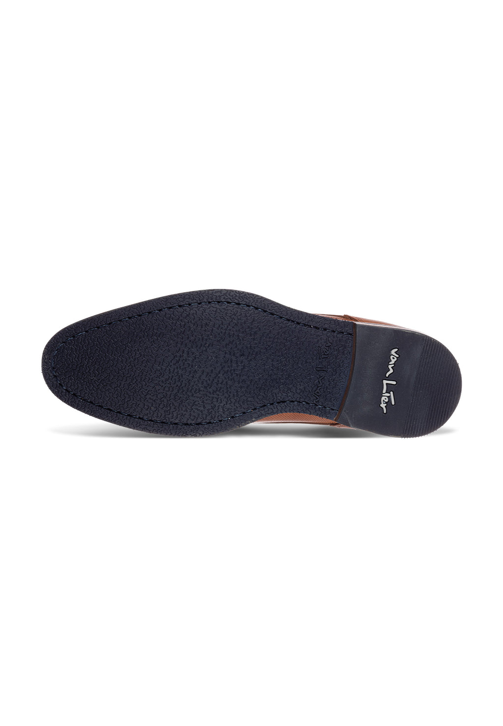 Licht cognac gladleren Sabinus halfhoge veterschoen