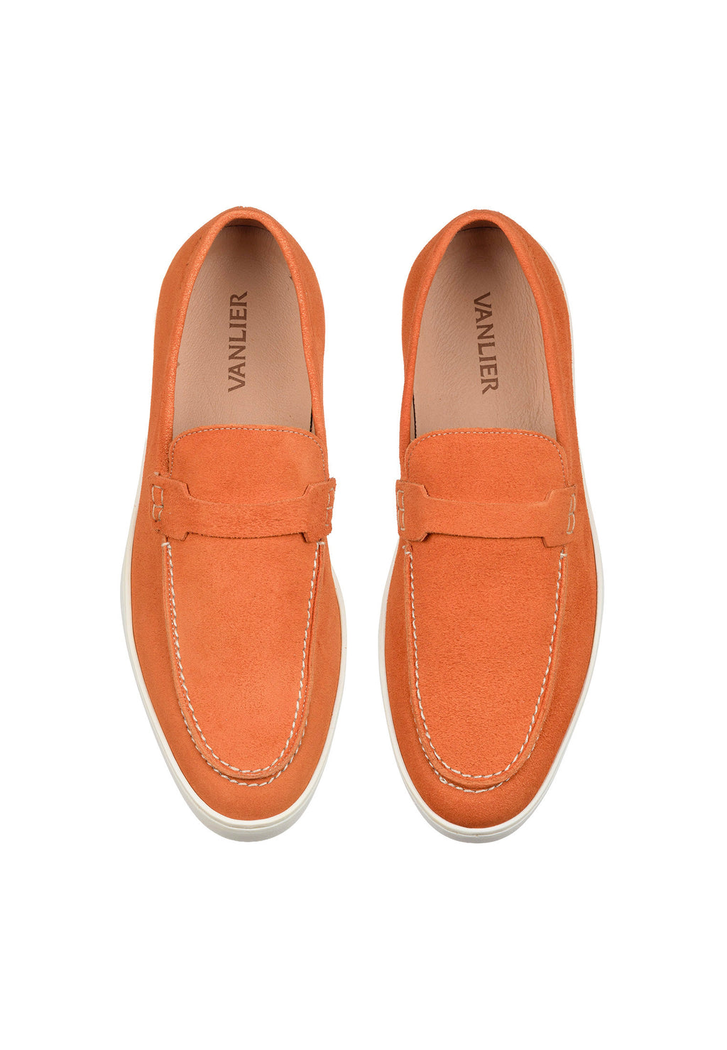 Oranje suède Lugano-H loafer