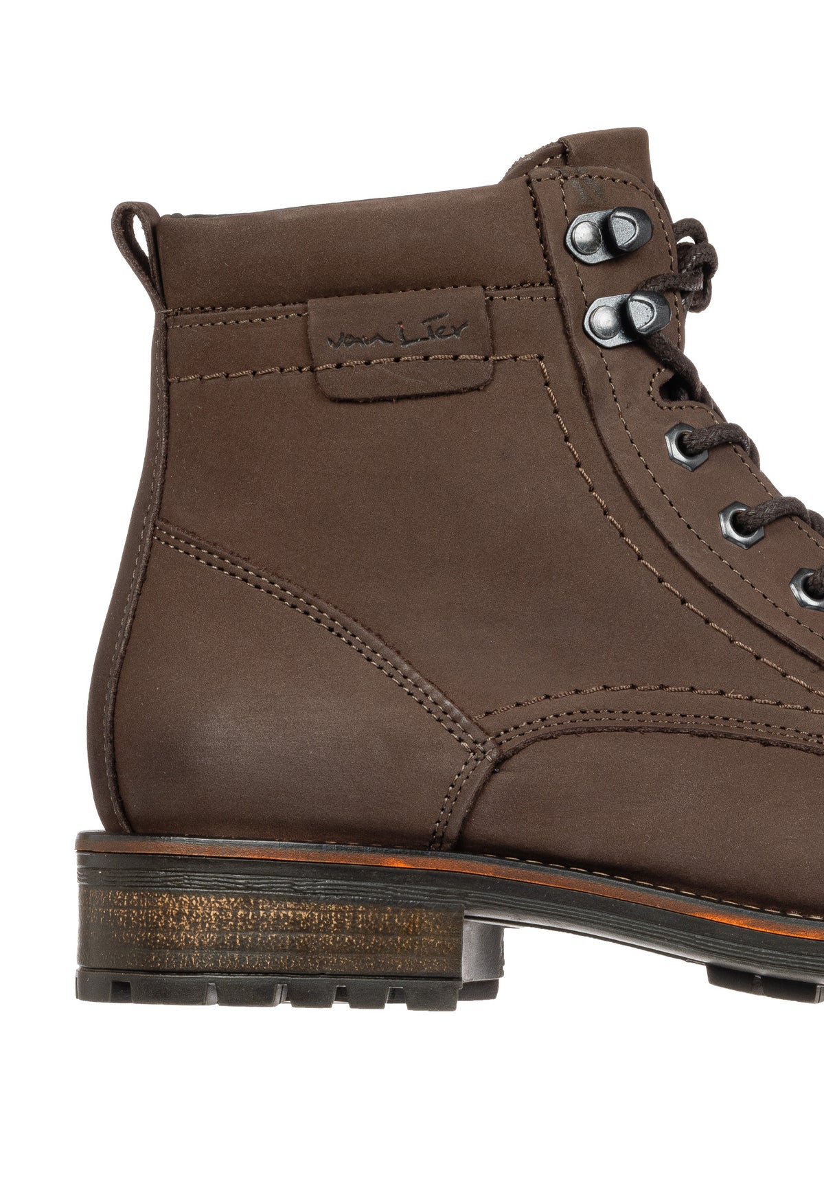 Bruin nubuck Fritz boot