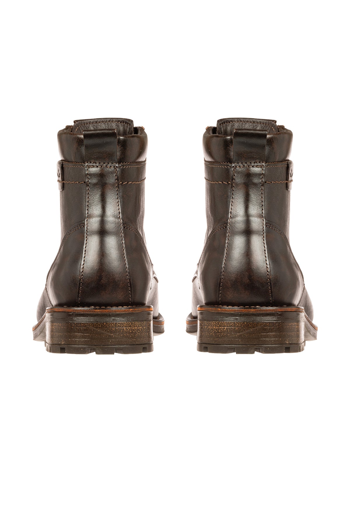 Donker bruin gladleren Fritz boot