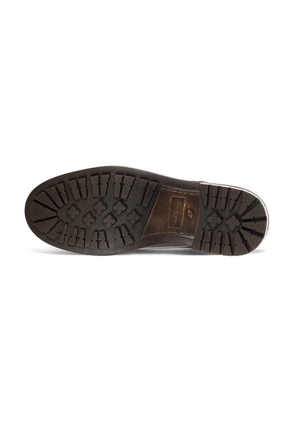 Donker bruin gladleren Fritz boot