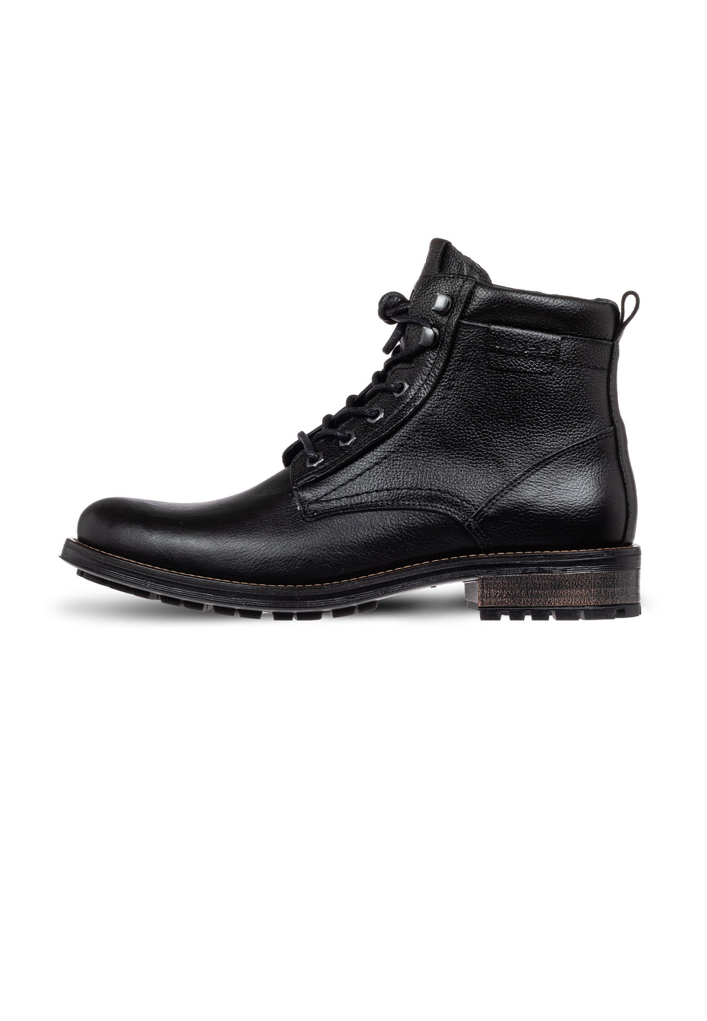 Zwart gladleren Fritz boot