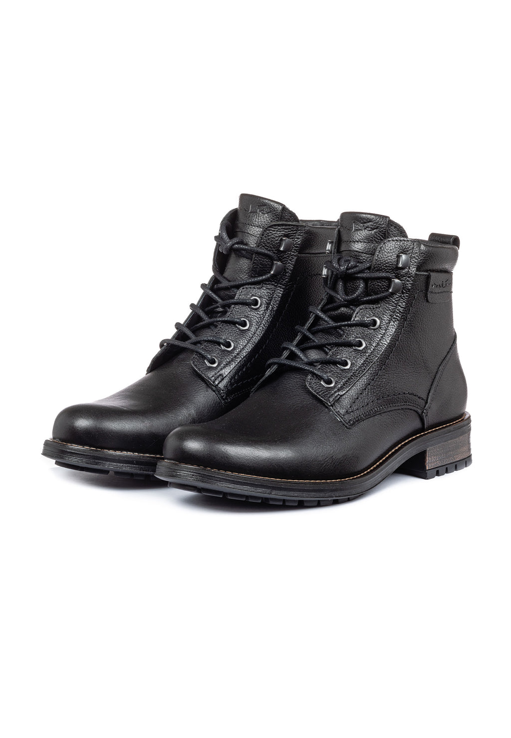 Zwart gladleren Fritz boot