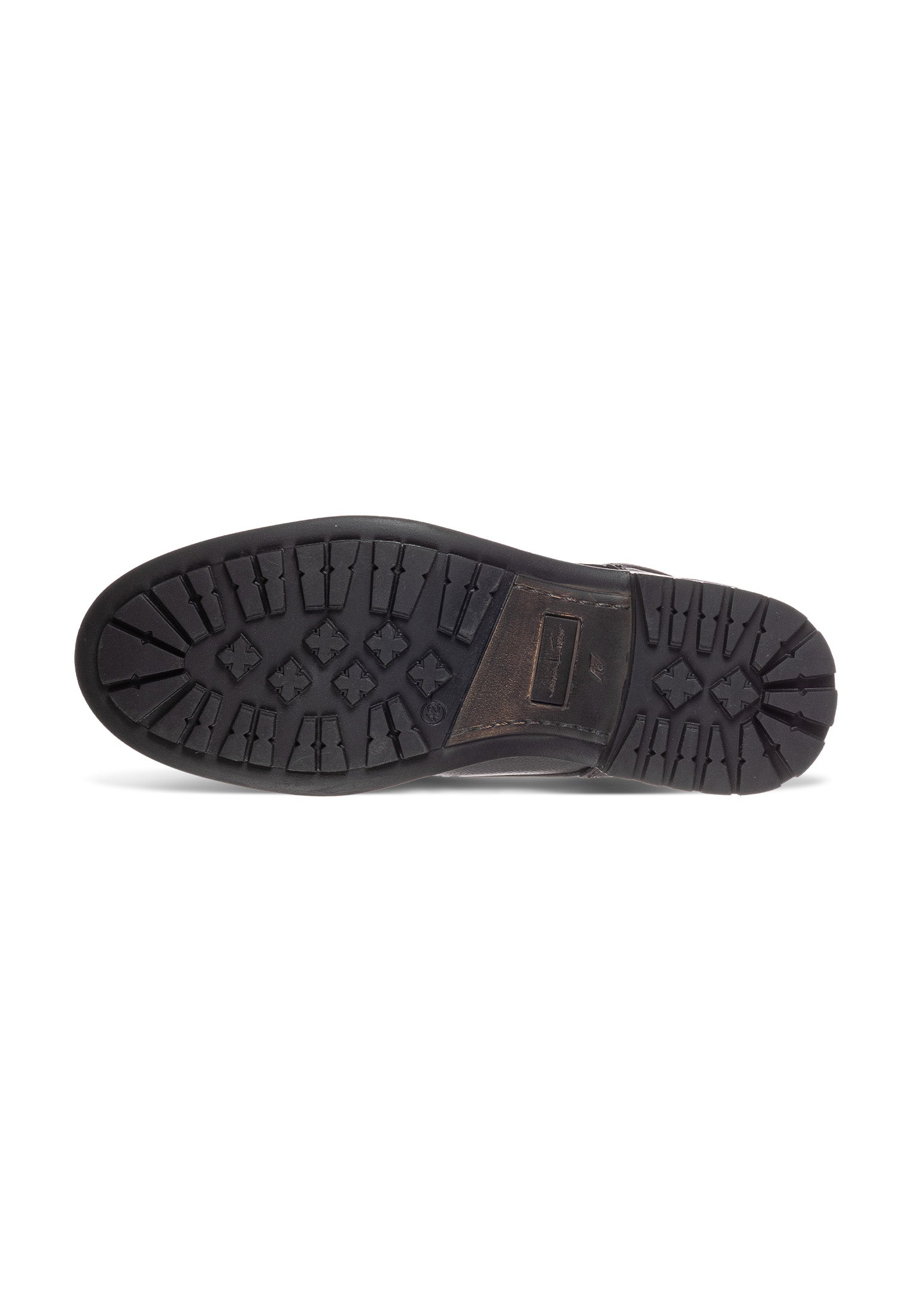 Zwart gladleren Fritz boot