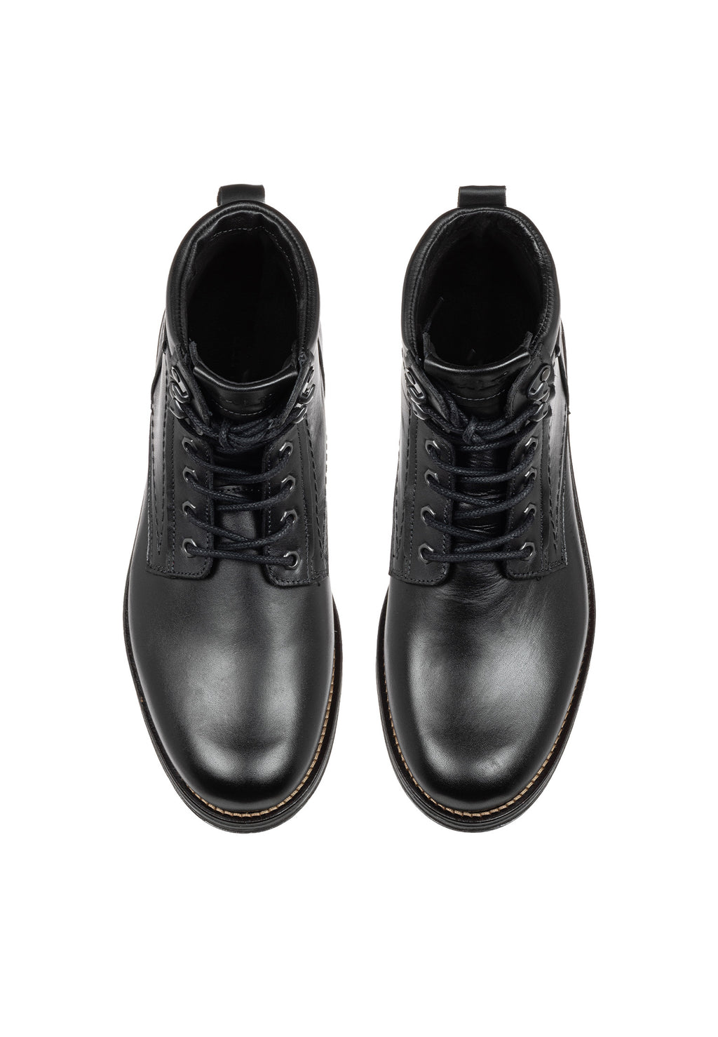 Zwart gladleren Fritz boot