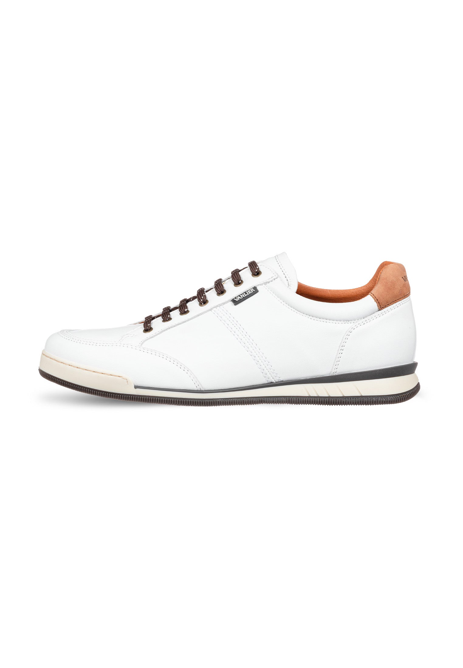 Wit gladleren Magnus sneaker