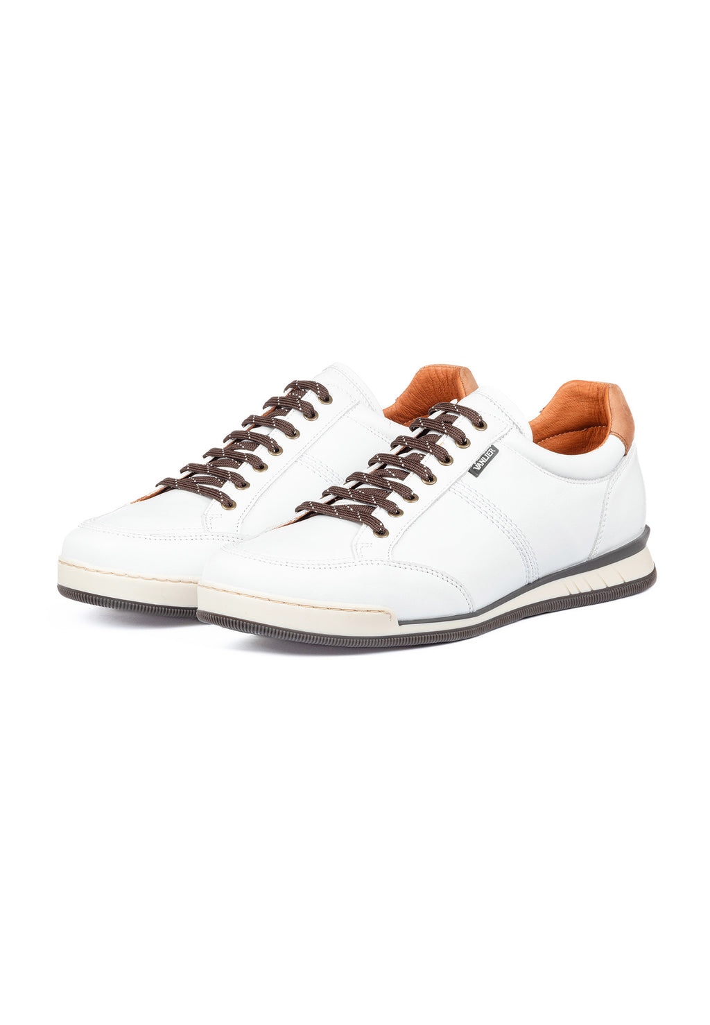 Wit gladleren Magnus sneaker