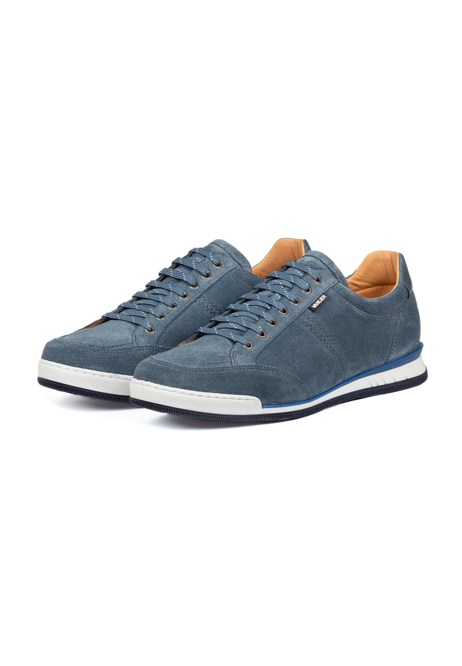 Metal blauw suède Magnus sneaker