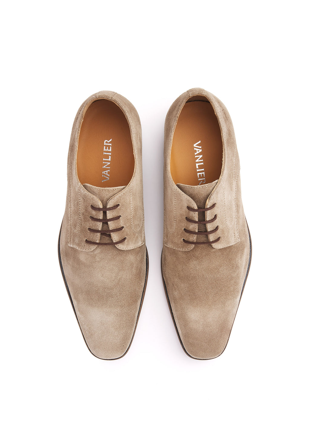 Taupe suède Rhodes veterschoen