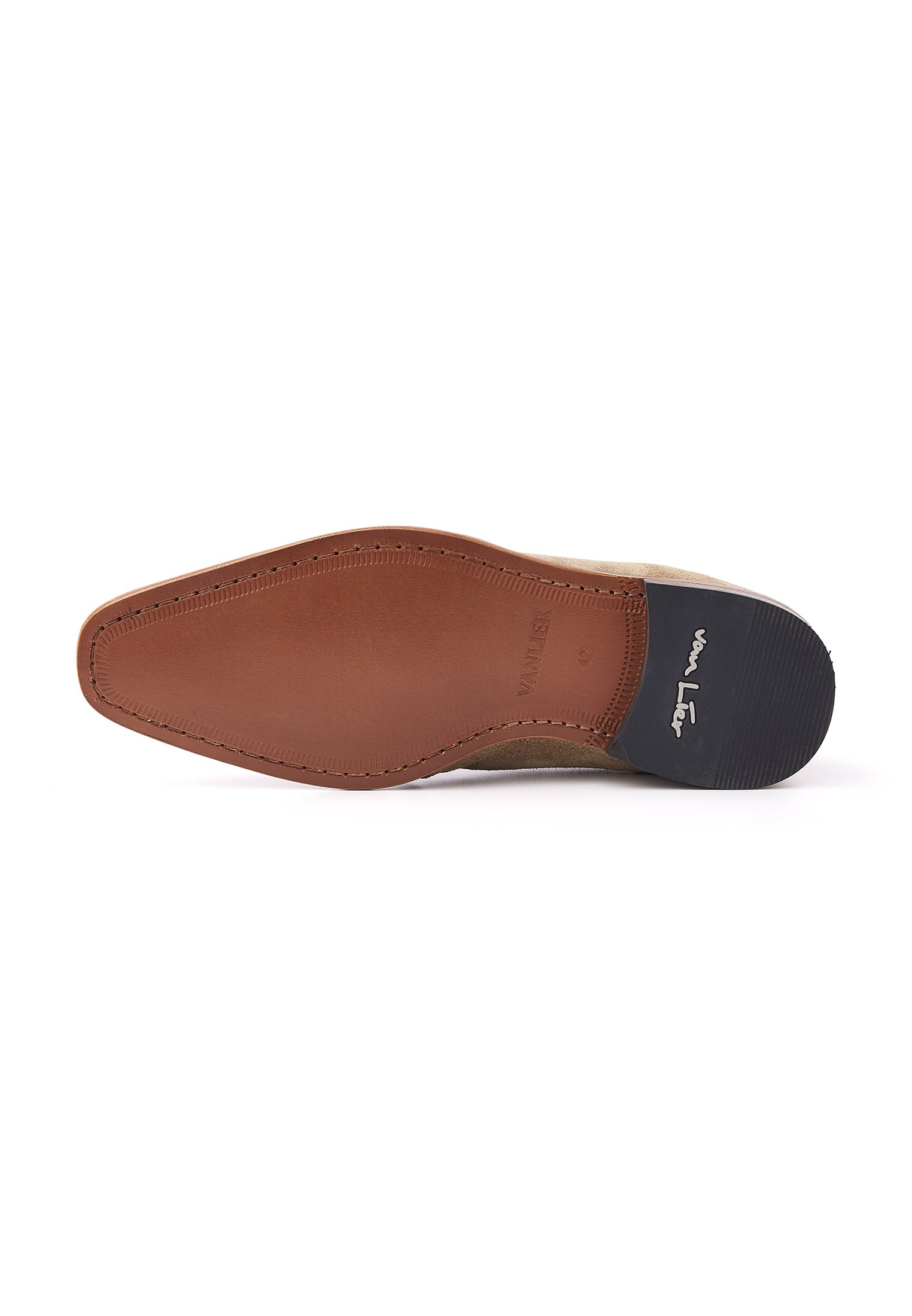 Taupe suède Rhodes halfhoge veterschoen